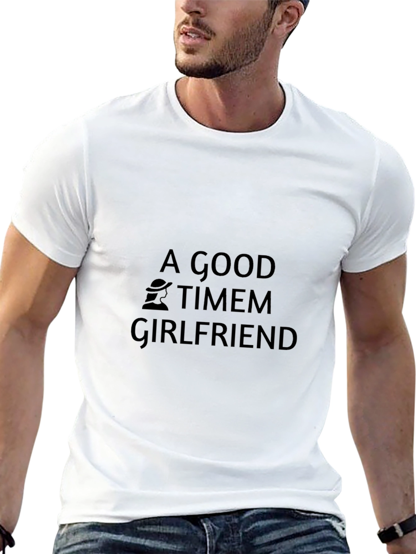 Black A Good Timem Girlfriend Black T-Shirt view 13