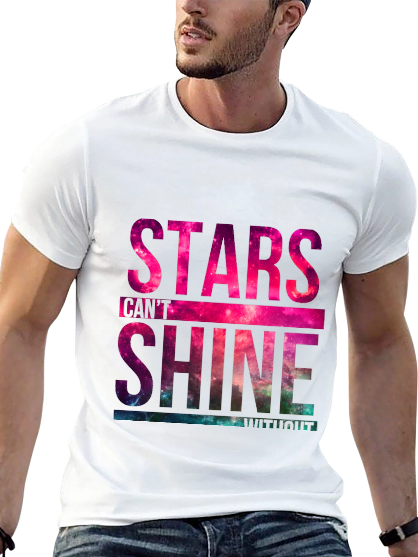Black Stars Can't Shine T-Shirt view 13