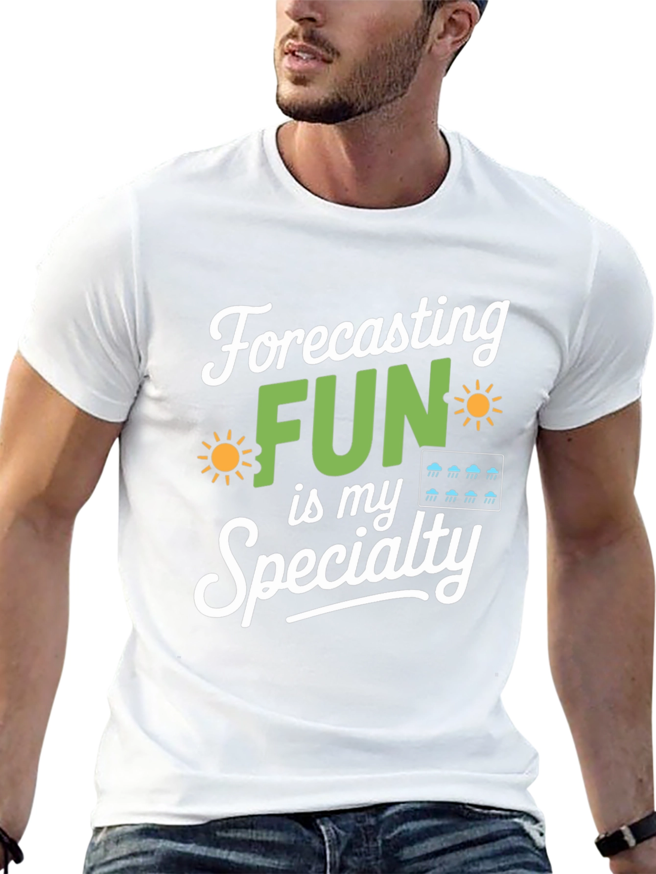 Black Forecasting Fun T-Shirt Weather Lover Gift view 13