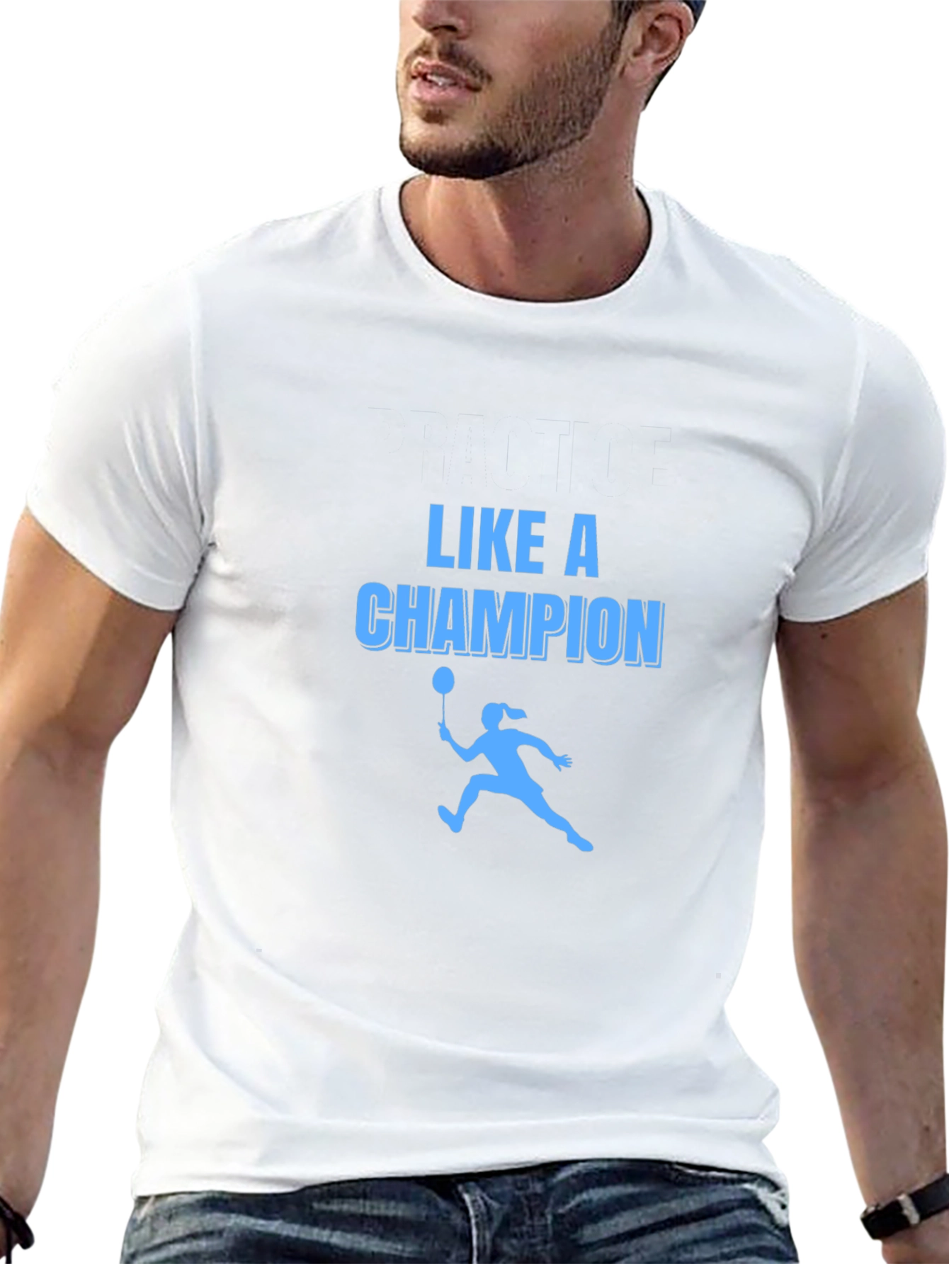 Black Champion Badminton T-Shirt view 13