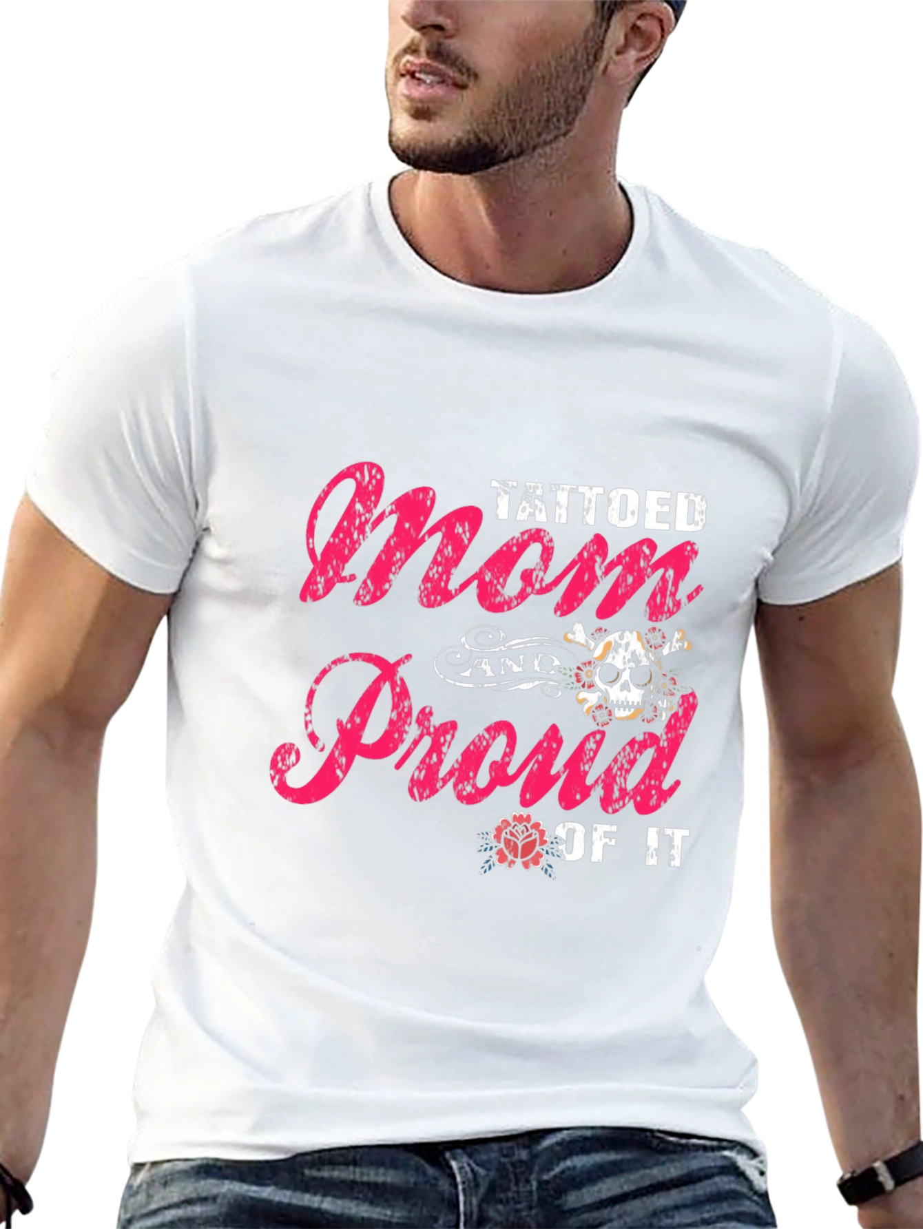 Tattooed Mom & Proud T-Shirt - Black - 13