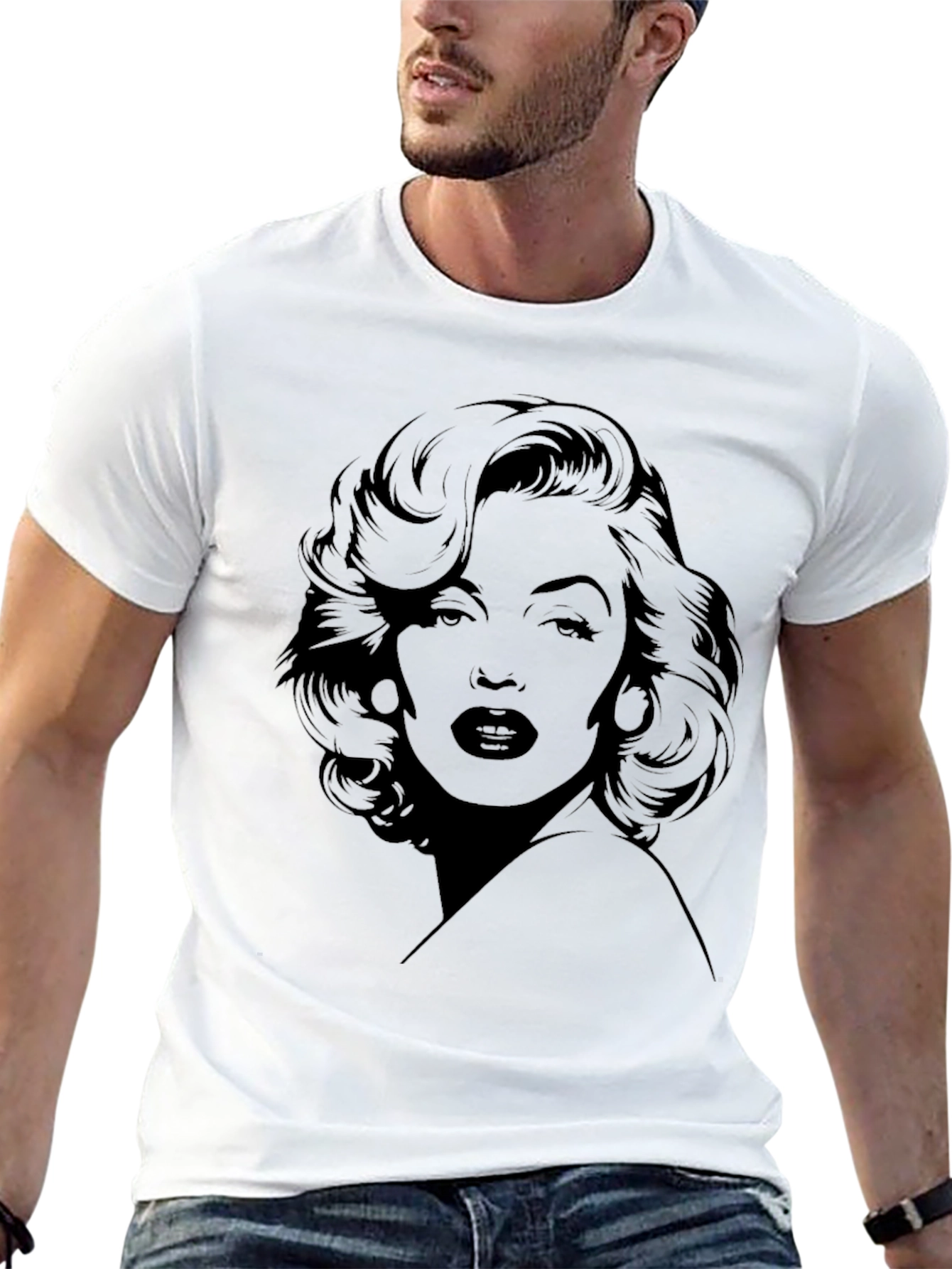 Black Marilyn Monroe Black T-Shirt  view 13
