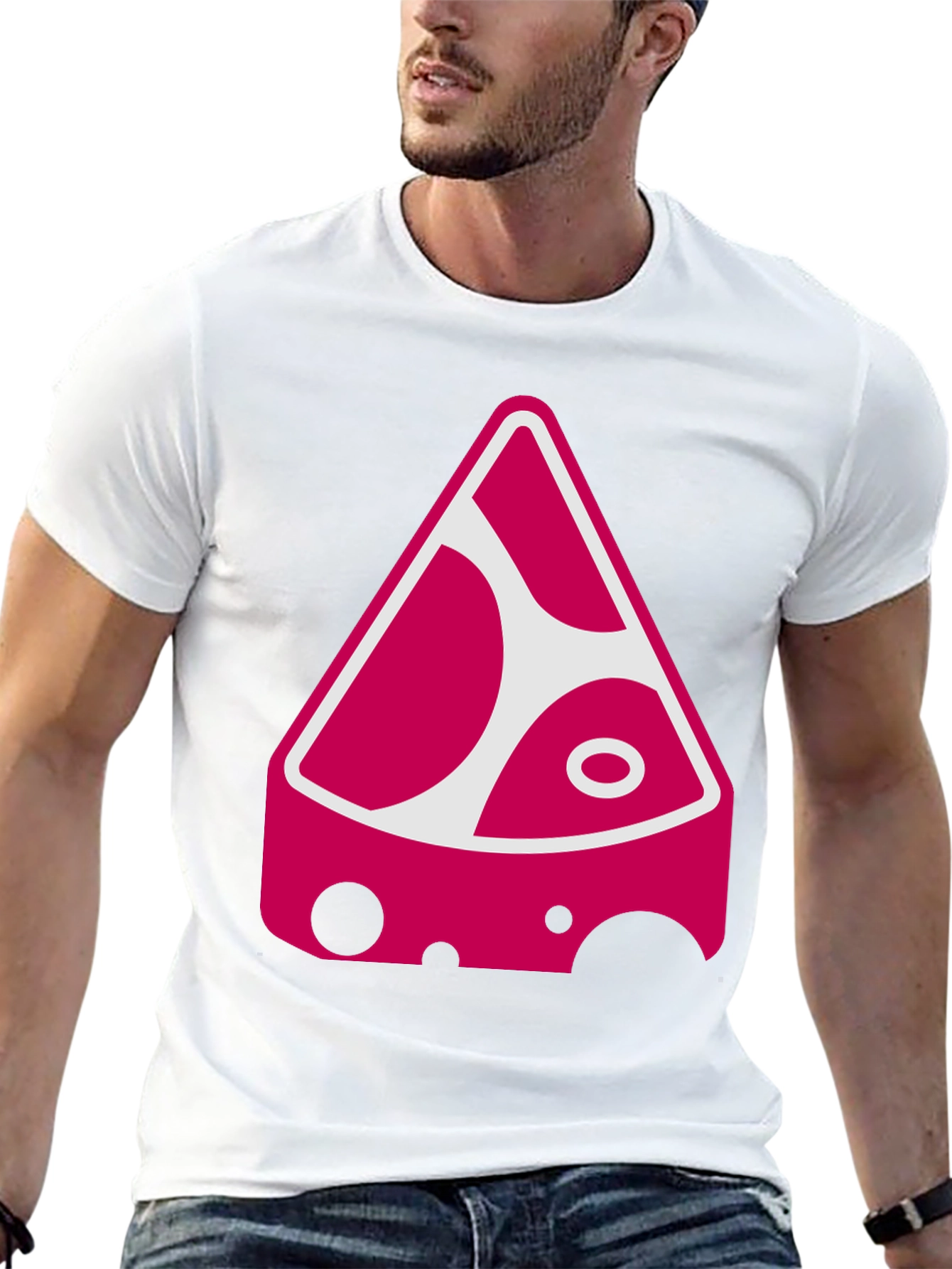 Black Funky Cheese Graphic Tee - Black Cotton Blend Shirt view 13