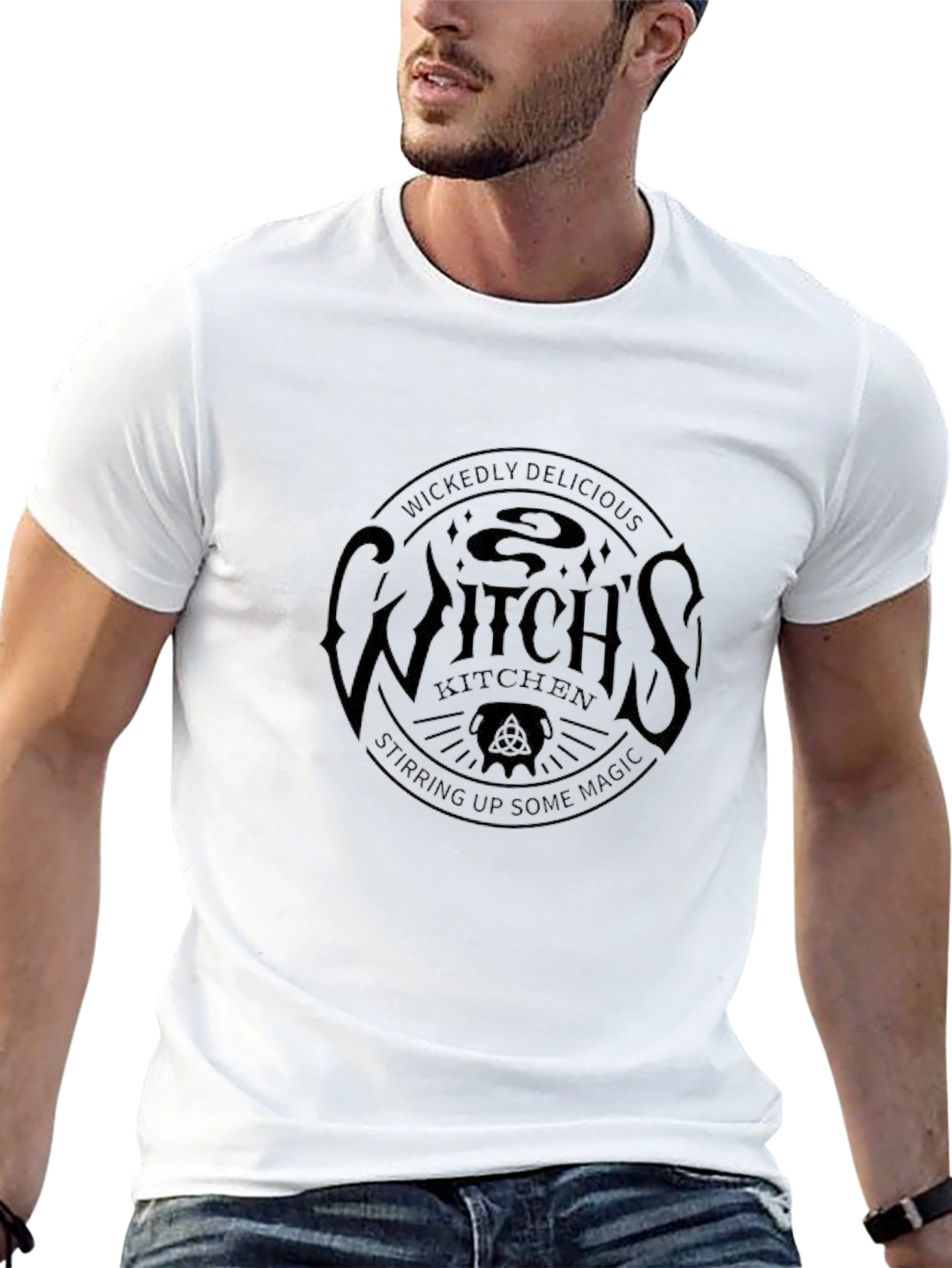 Black Witch's Kitchen Black T-Shirt - Wickedly Delicious Magic view 13