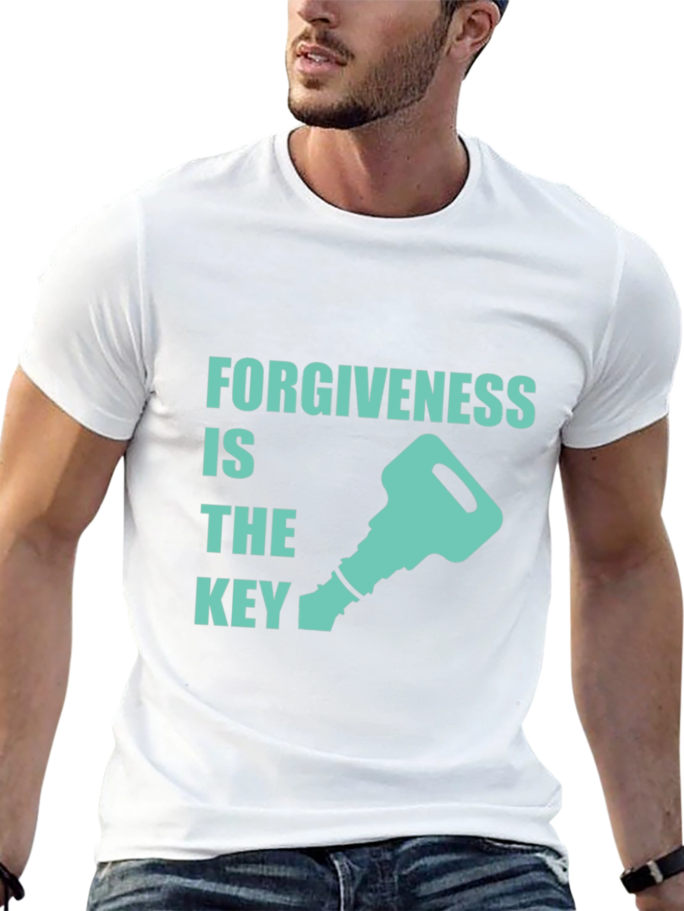 Black Forgiveness is the Key Graphic T-Shirt view 13