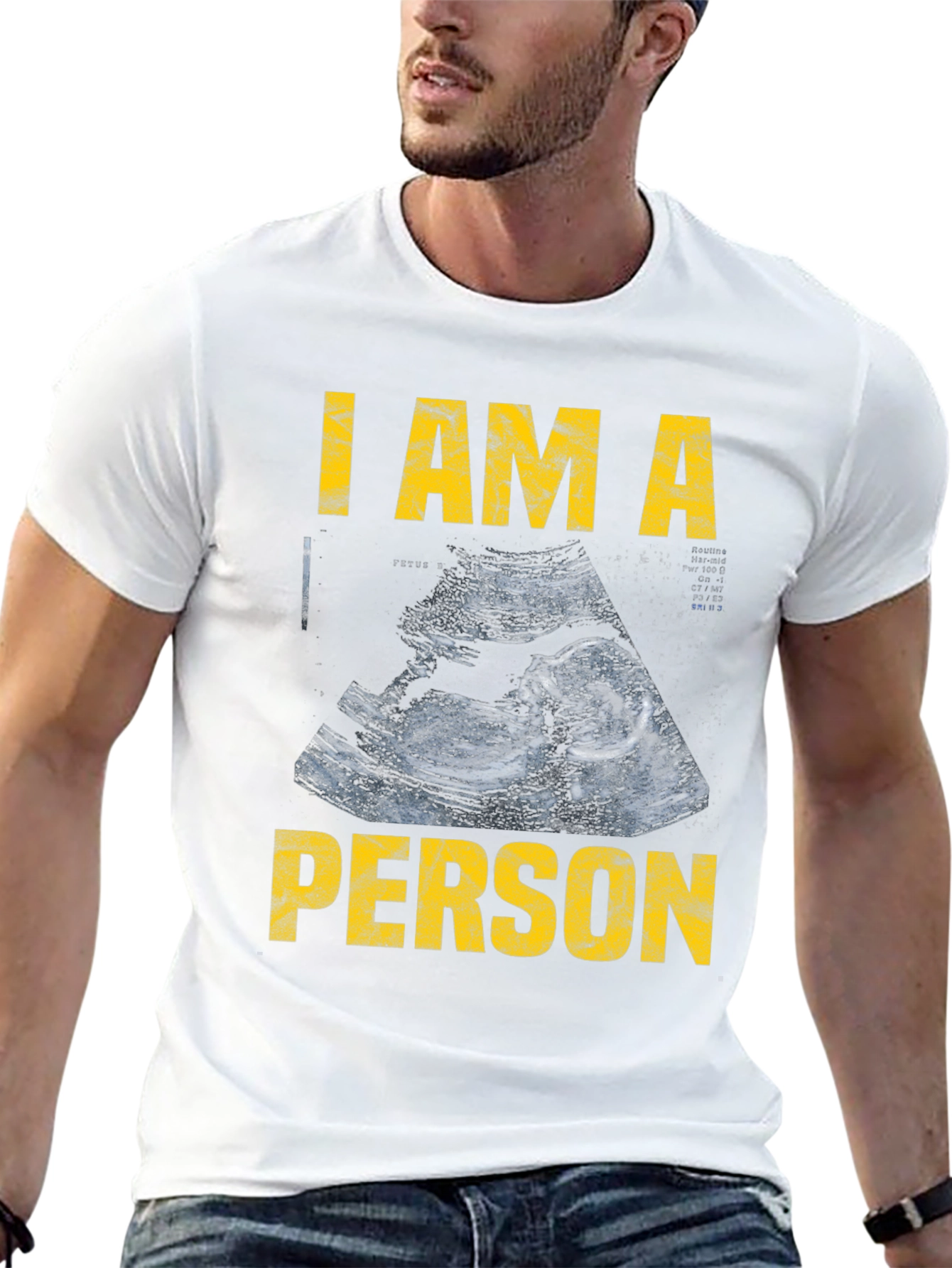 Black I Am A Person Pro-Life T-Shirt view 13