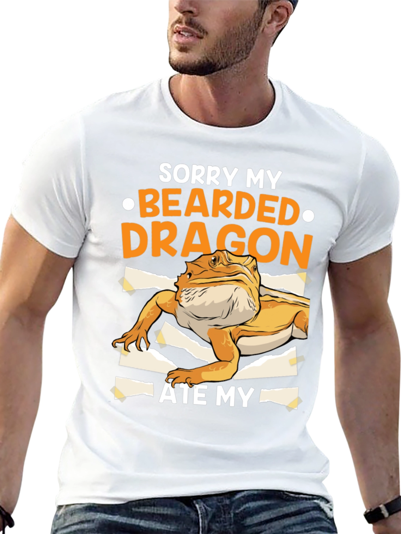 Black Bearded Dragon Ate My Homework T-Shirt Funny Lizard Lover Tee view 13
