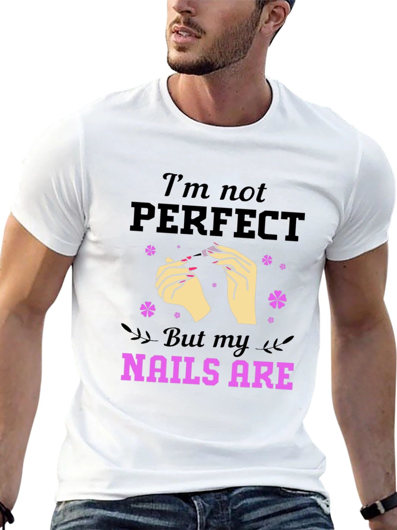 Black Funny Nail Art T-Shirt for Manicurists  view 13
