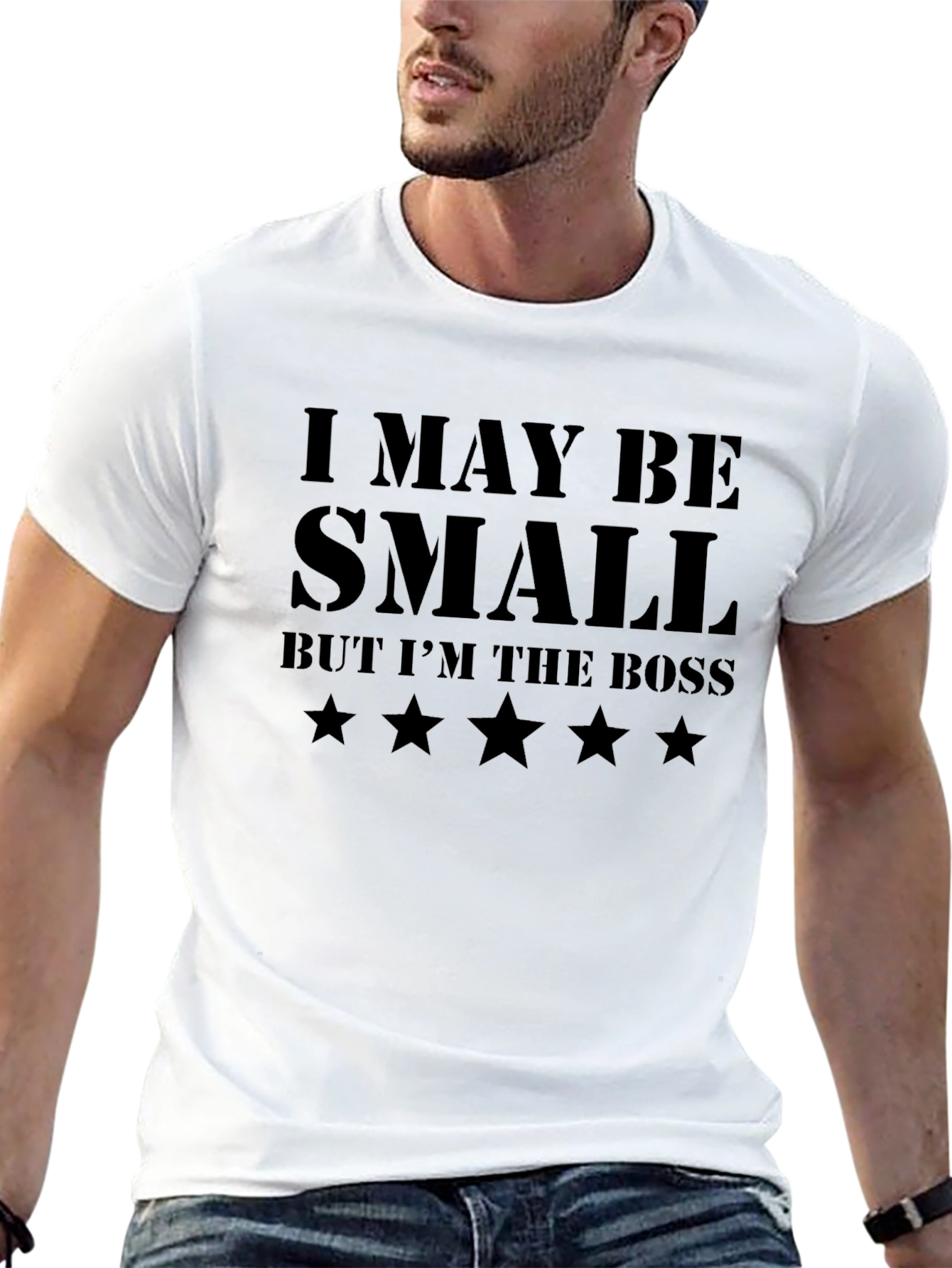 Black Funny 'I May Be Small' Graphic Novelty T-Shirt view 13