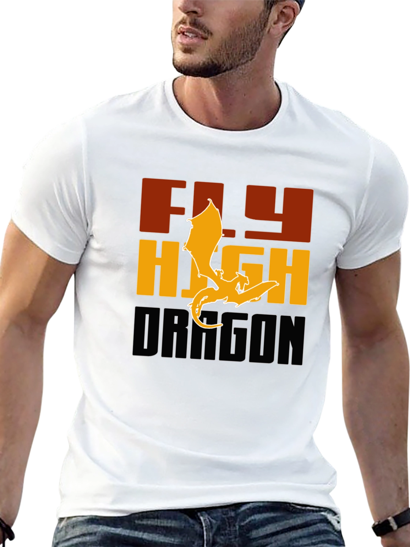 Black Fly High Dragon Graphic Tee - Bold & Stylish view 13