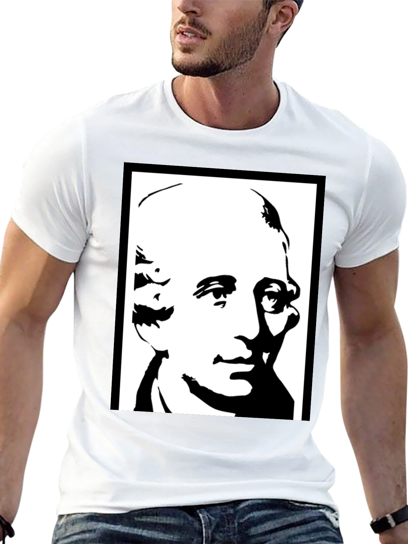 Black Historical Portrait Graphic Tee - Black view 13