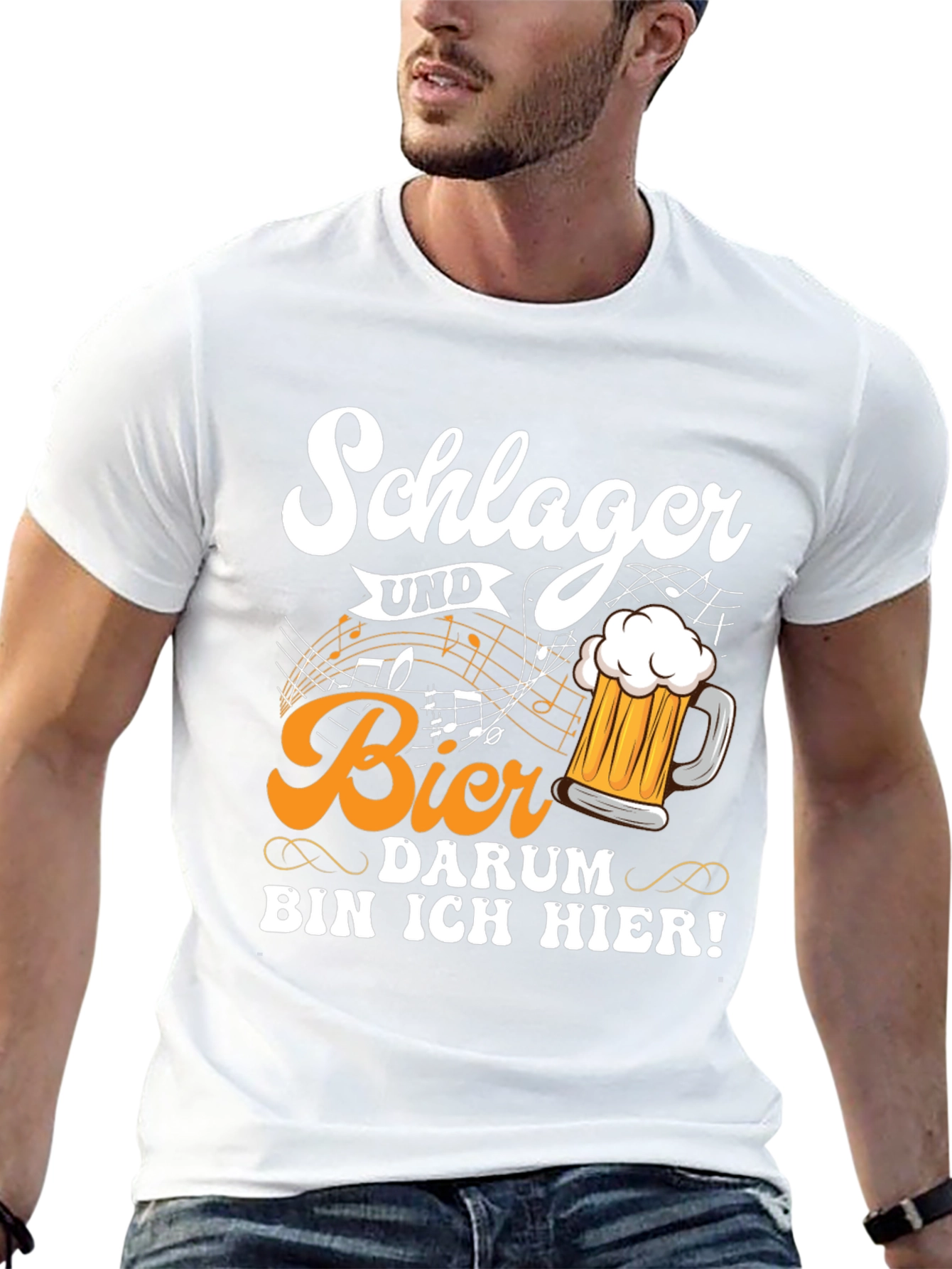 Black Schlager Und Bier T-Shirt view 13