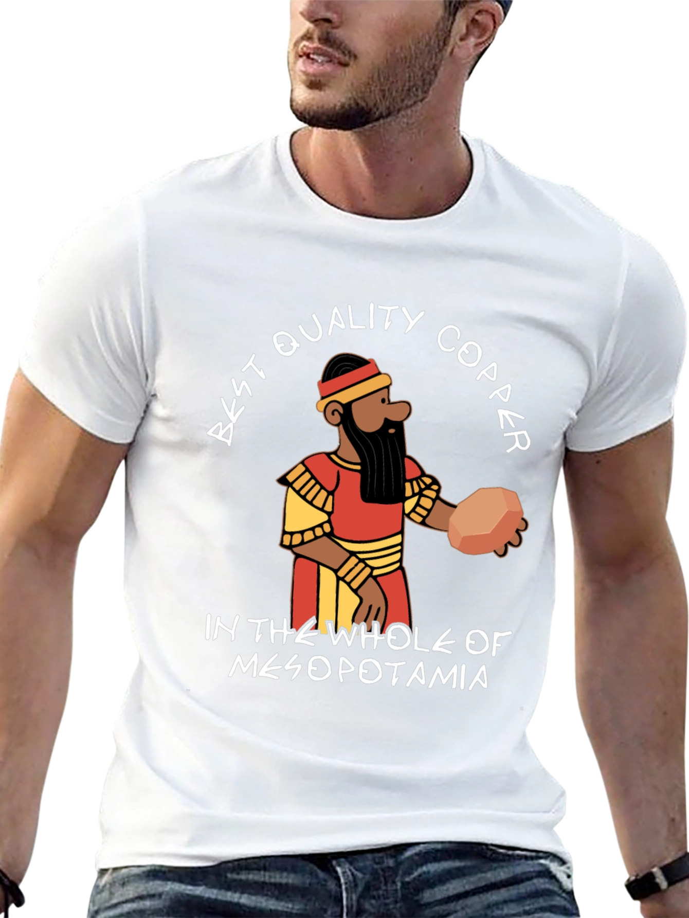 Black Best Quality Copper Mesopotamia T-Shirt view 13