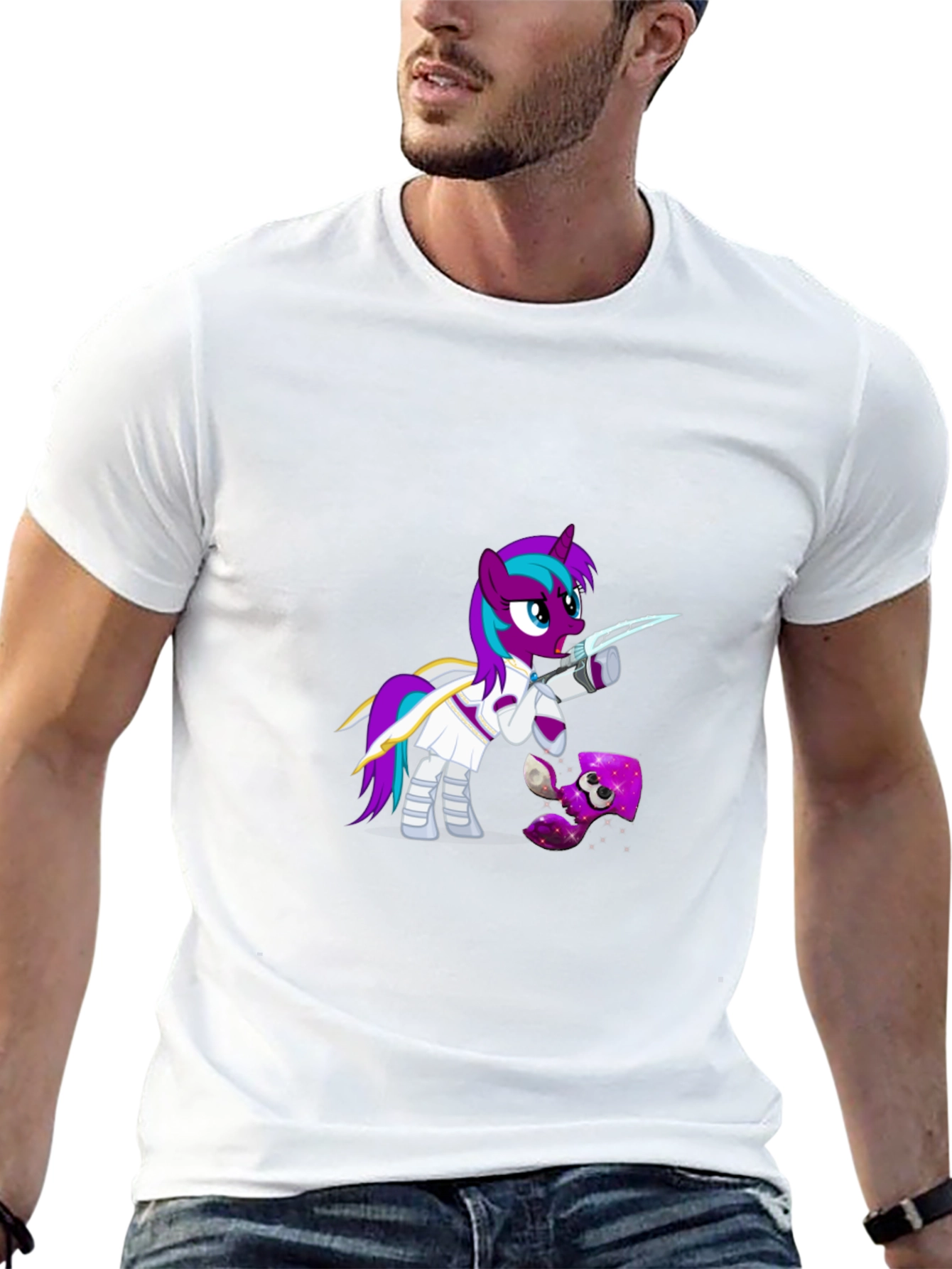 Black My Little Pony Splatoon T-Shirt view 13