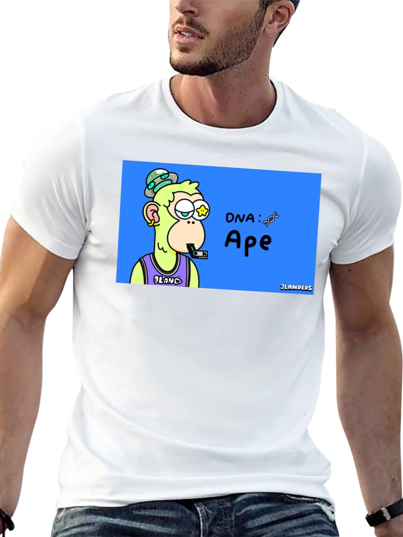 Black Ape DNA Graphic T-Shirt - Unique Design view 13