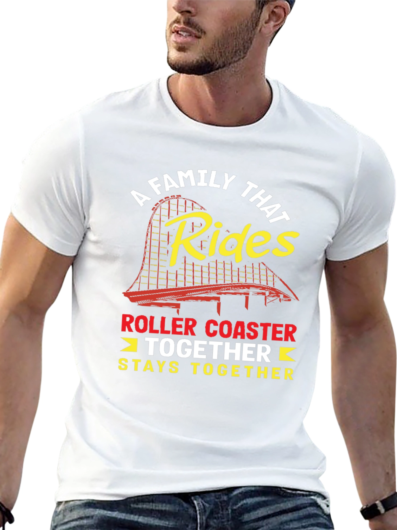 Black Family Roller Coaster Ride T-Shirt view 13