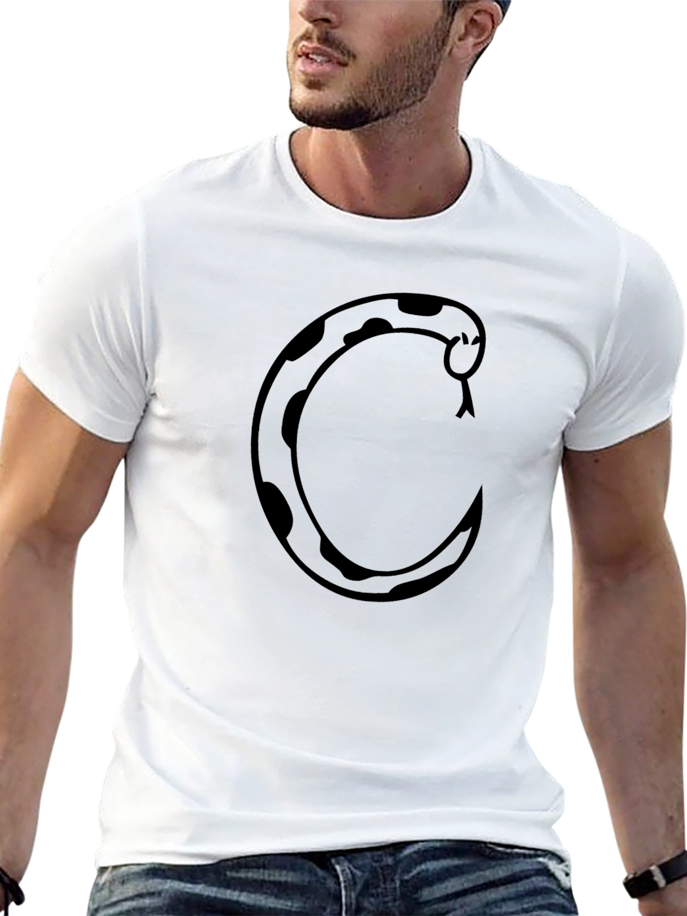 Black Snake Graphic Tee - Cool Black T-Shirt view 13
