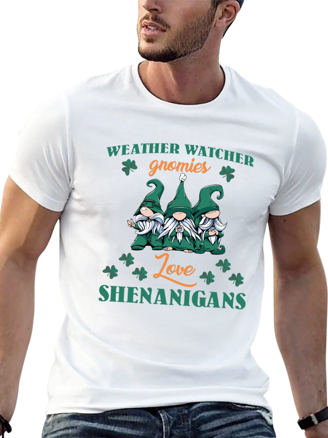 Weather Watcher Gnomies St. Patrick's Day T-Shirt - 13