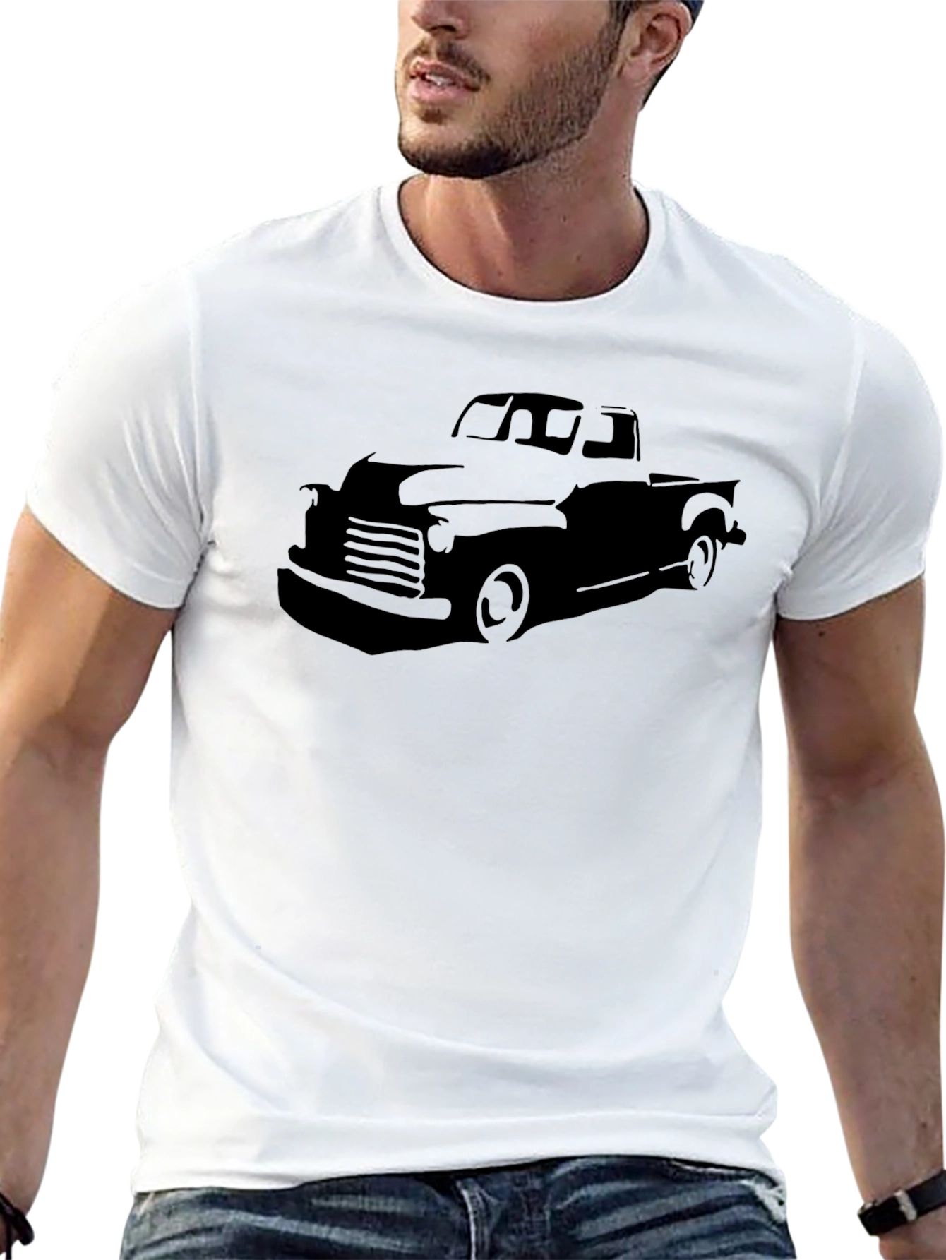 Black Classic Truck Graphic Tee - Black view 13