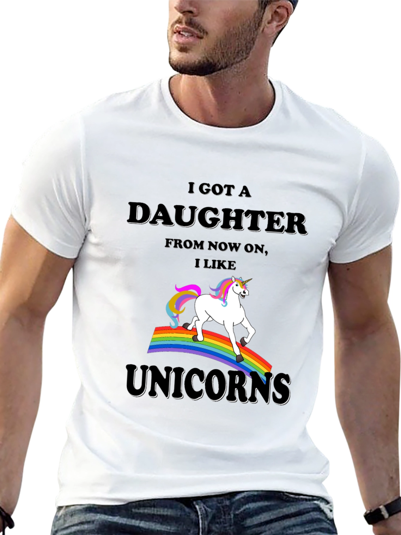 Black I Got a Daughter Unicorn T-Shirt view 13