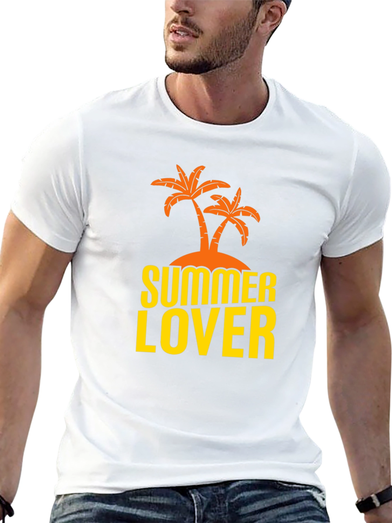 Black Summer Lover Graphic T-Shirt - Black view 13