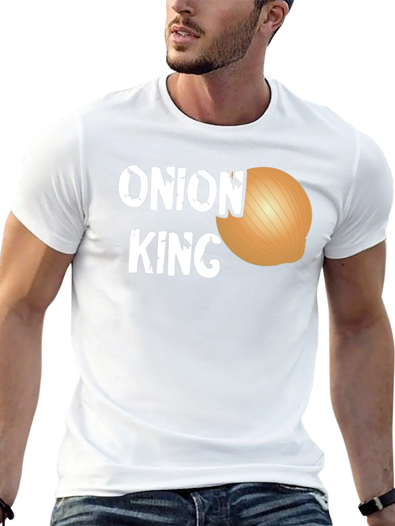 Black Onion King Funny Graphic Tee - Black T-Shirt view 13