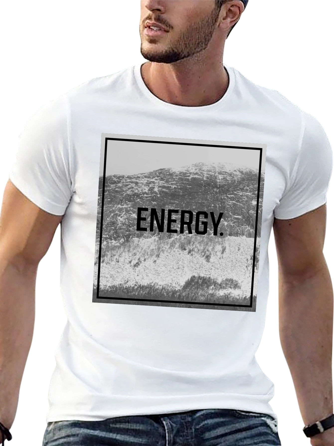 Black Energy Mountain Graphic Tee - Black view 13