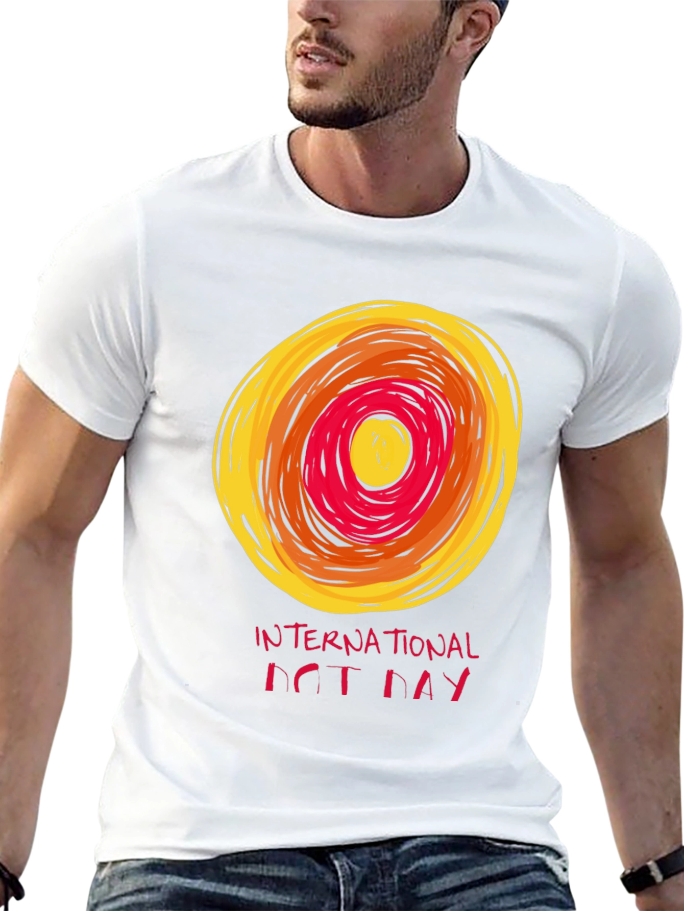 Black International Dot Day Graphic Tee - Artistic Design view 13