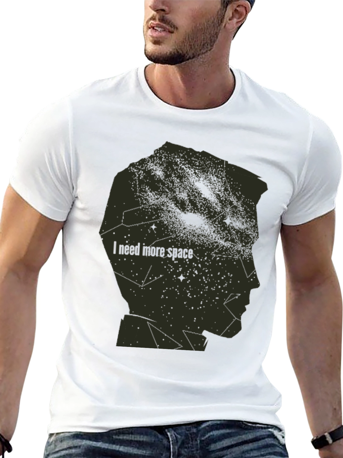Black Cosmic Mind T-Shirt - Need More Space view 13