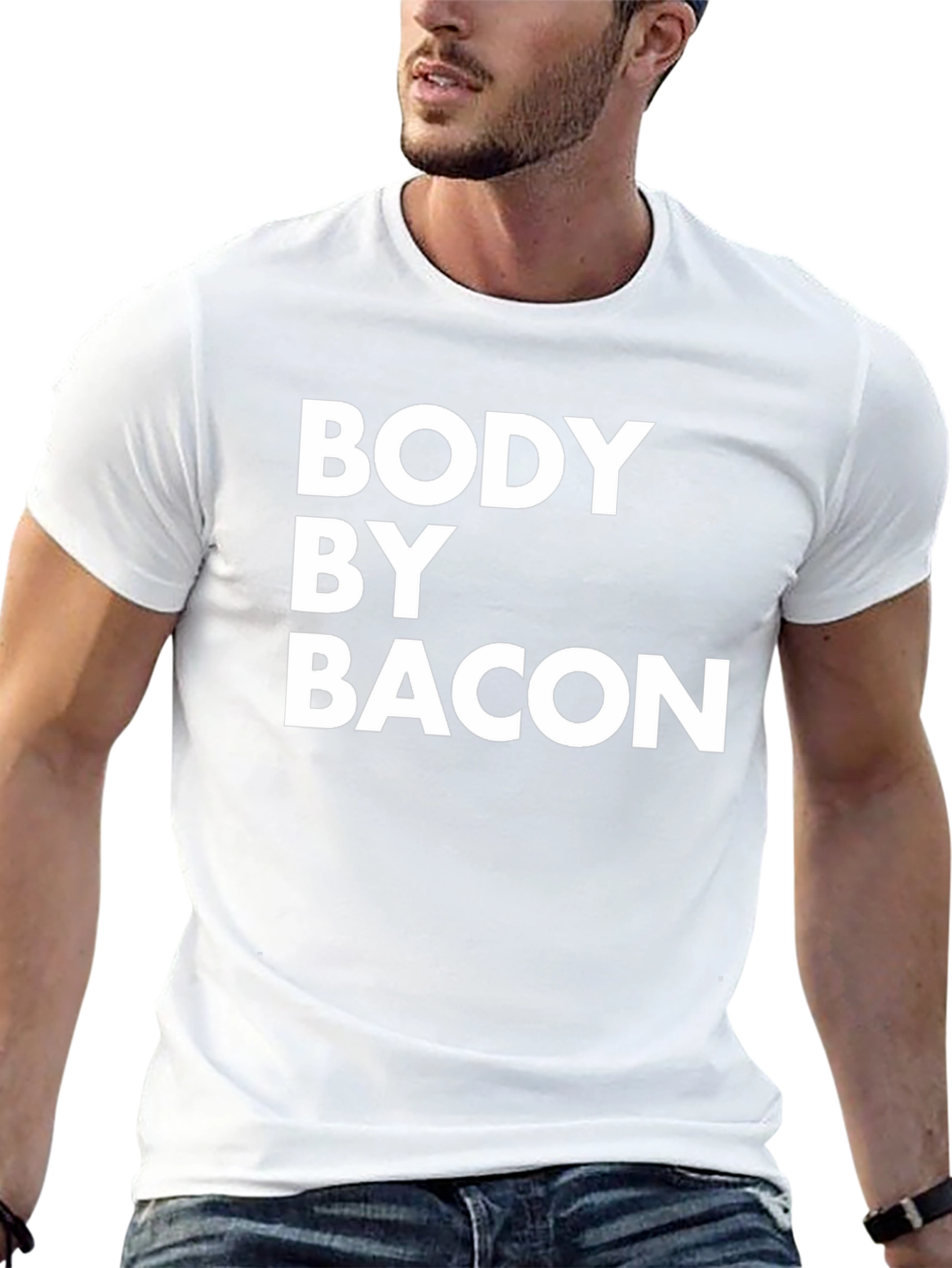 Black Body By Bacon T-Shirt - Funny Foodie Tee view 13