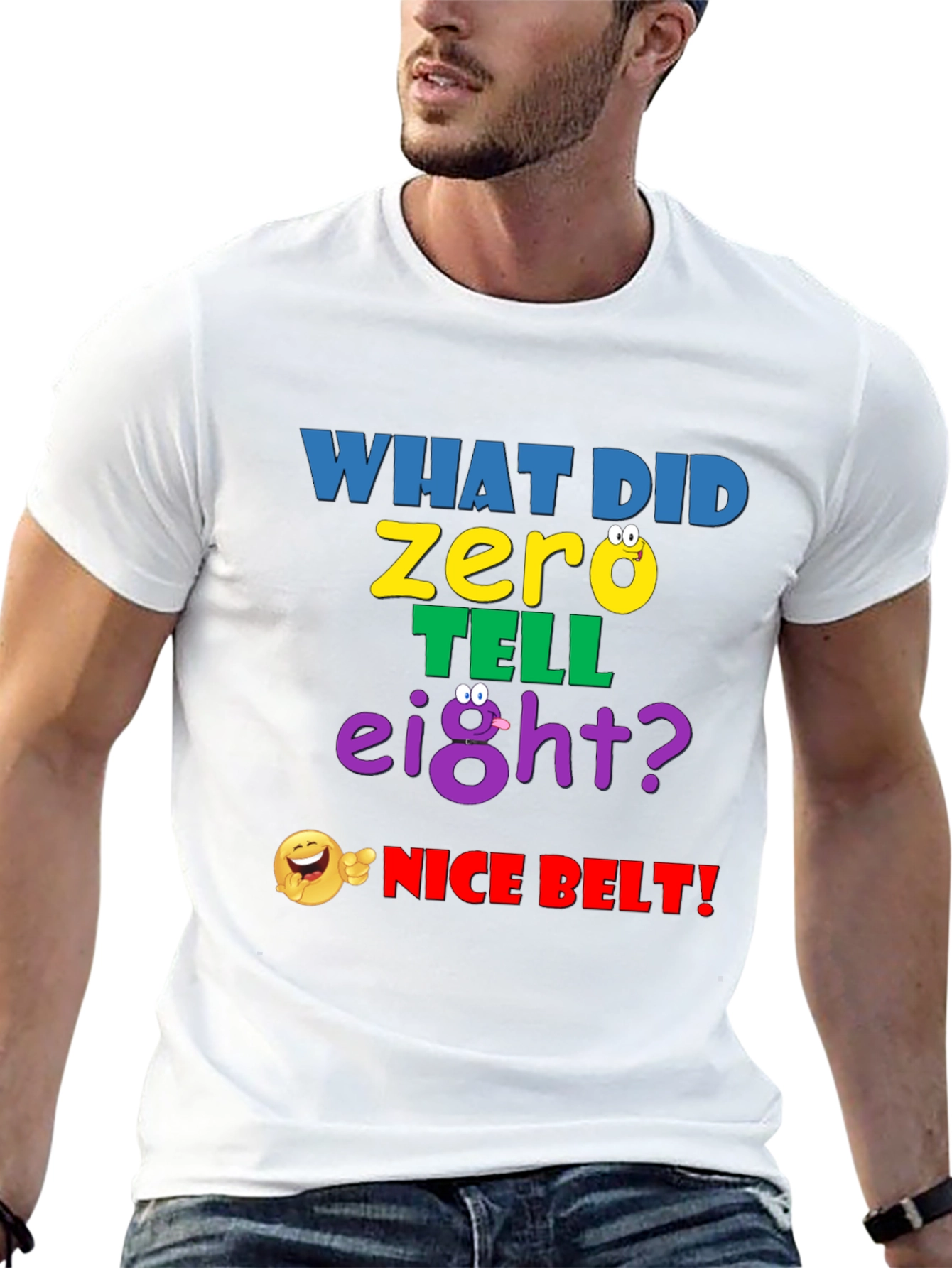 Black Funny Math Joke T-Shirt - "Nice Belt!" view 13