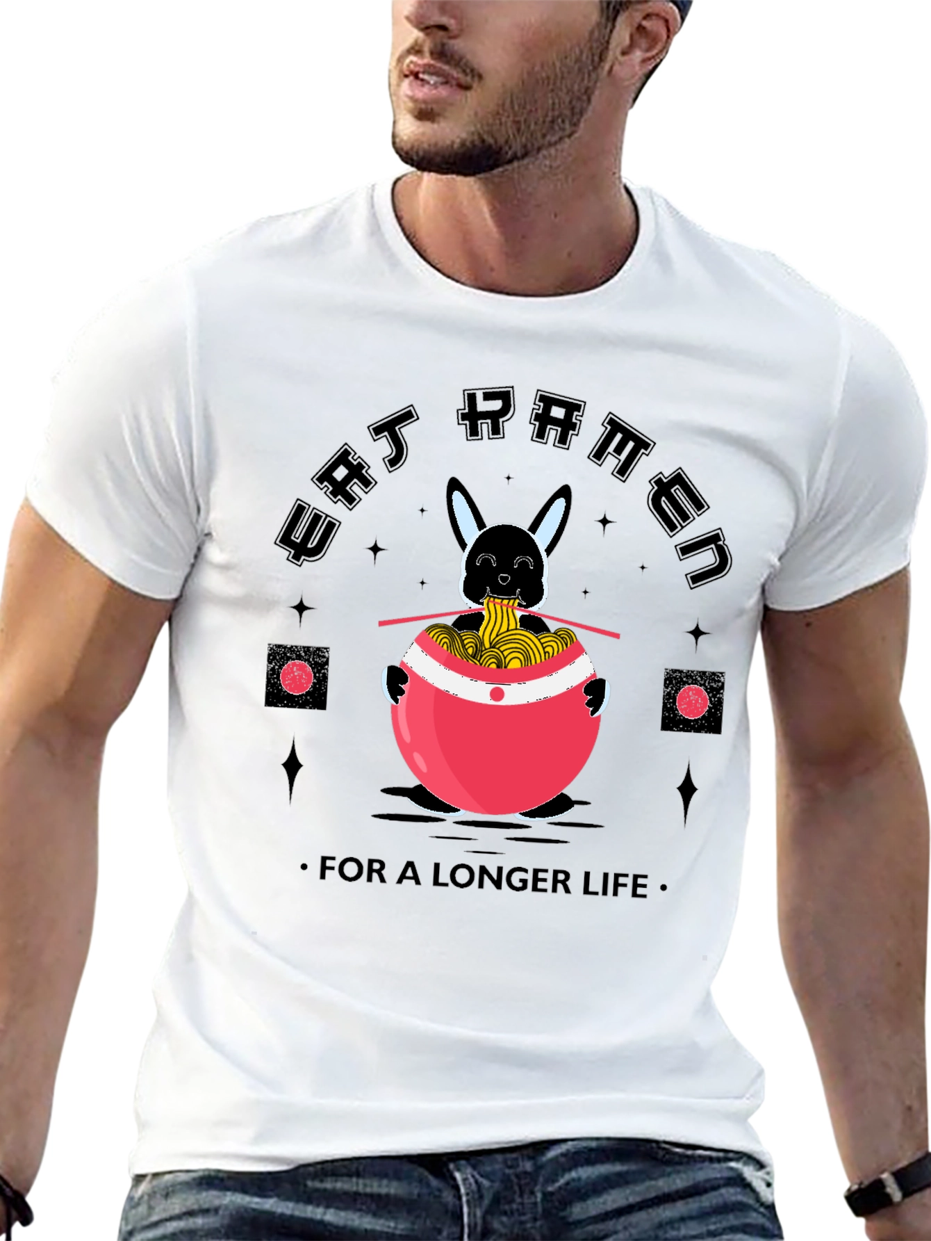 Eat Ramen for a Longer Life Funny T-Shirt - 13