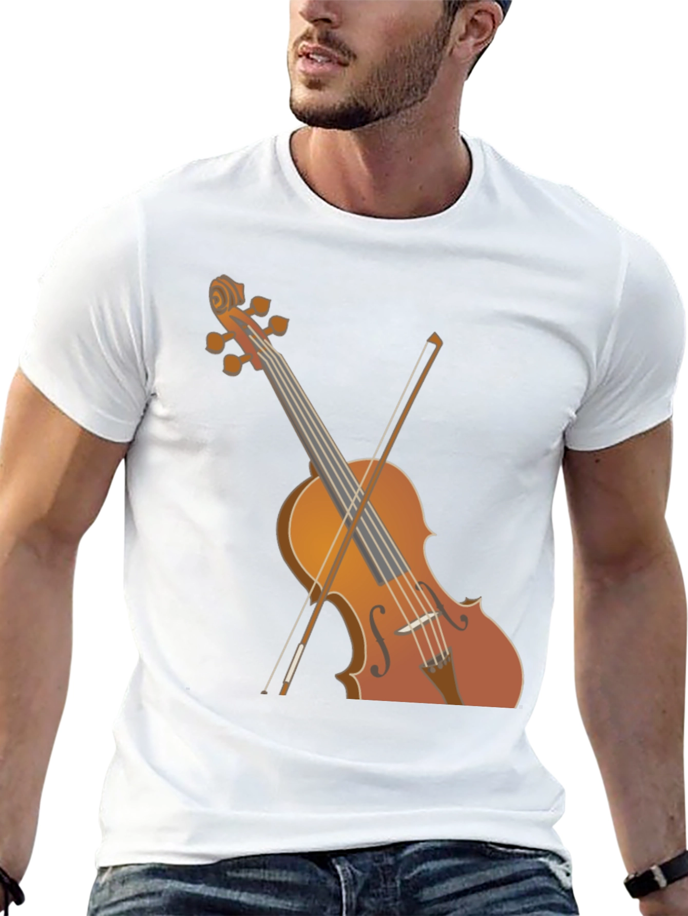 Black Violin Graphic Tee - Music Lover's T-Shirt view 13