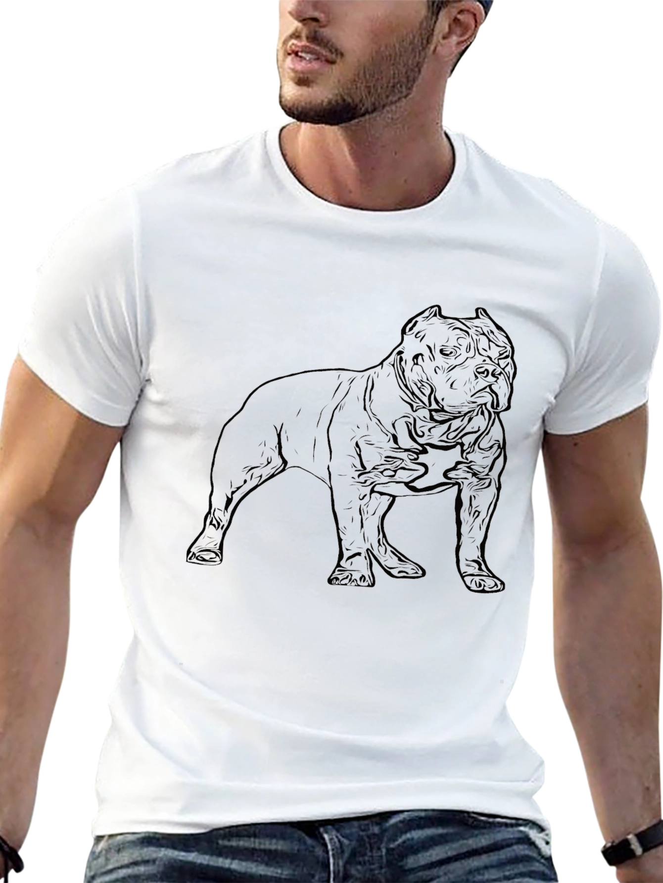 Black Dog Graphic Tee - Black Cotton Blend view 13