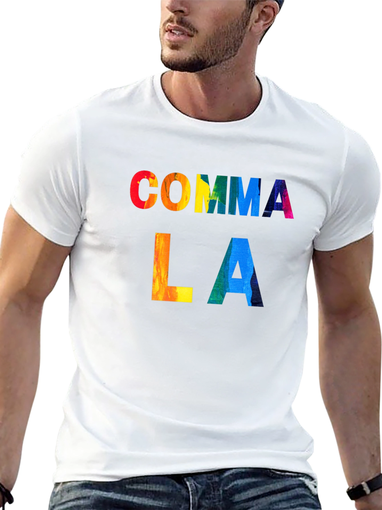 Black Comma LA Rainbow T-Shirt view 13