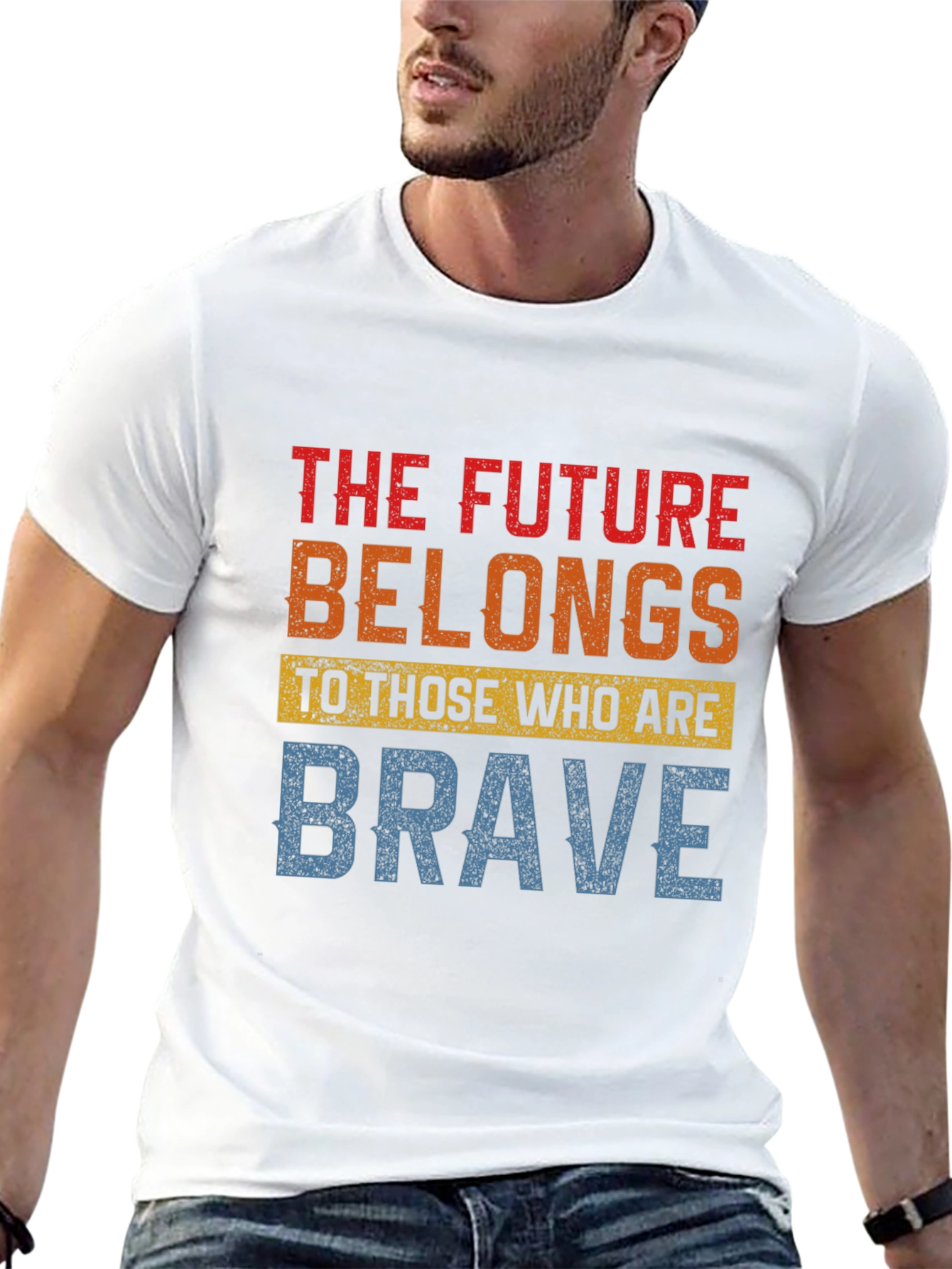 Black Future Belongs to the Brave Graphic Tee view 13