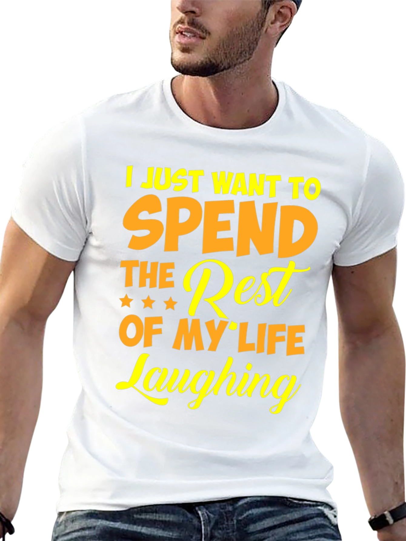 Black Laughing Rest of My Life Graphic Tee view 13
