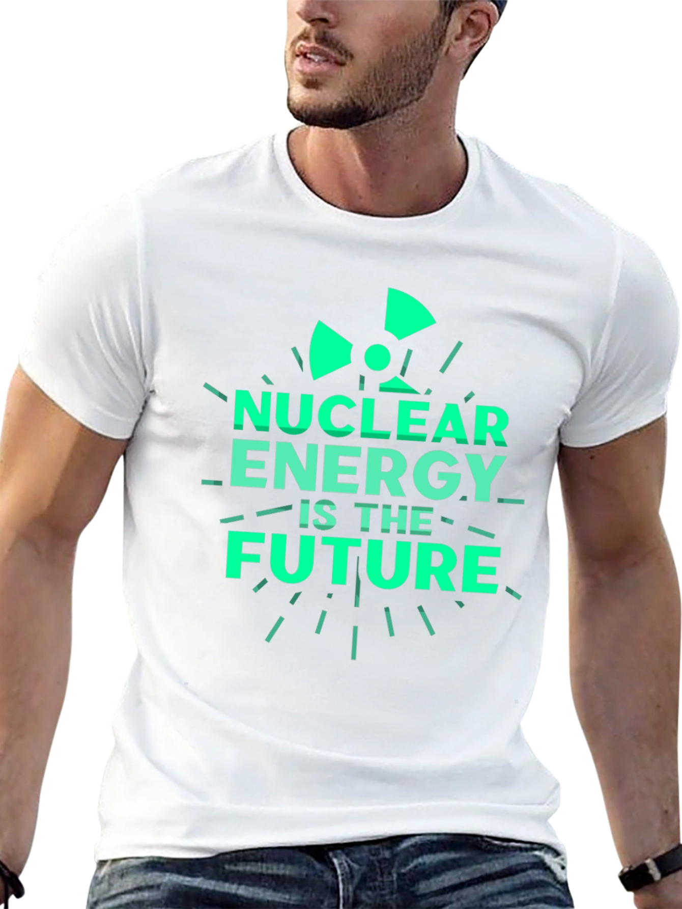 Black Nuclear Energy is the Future Black T-Shirt view 13