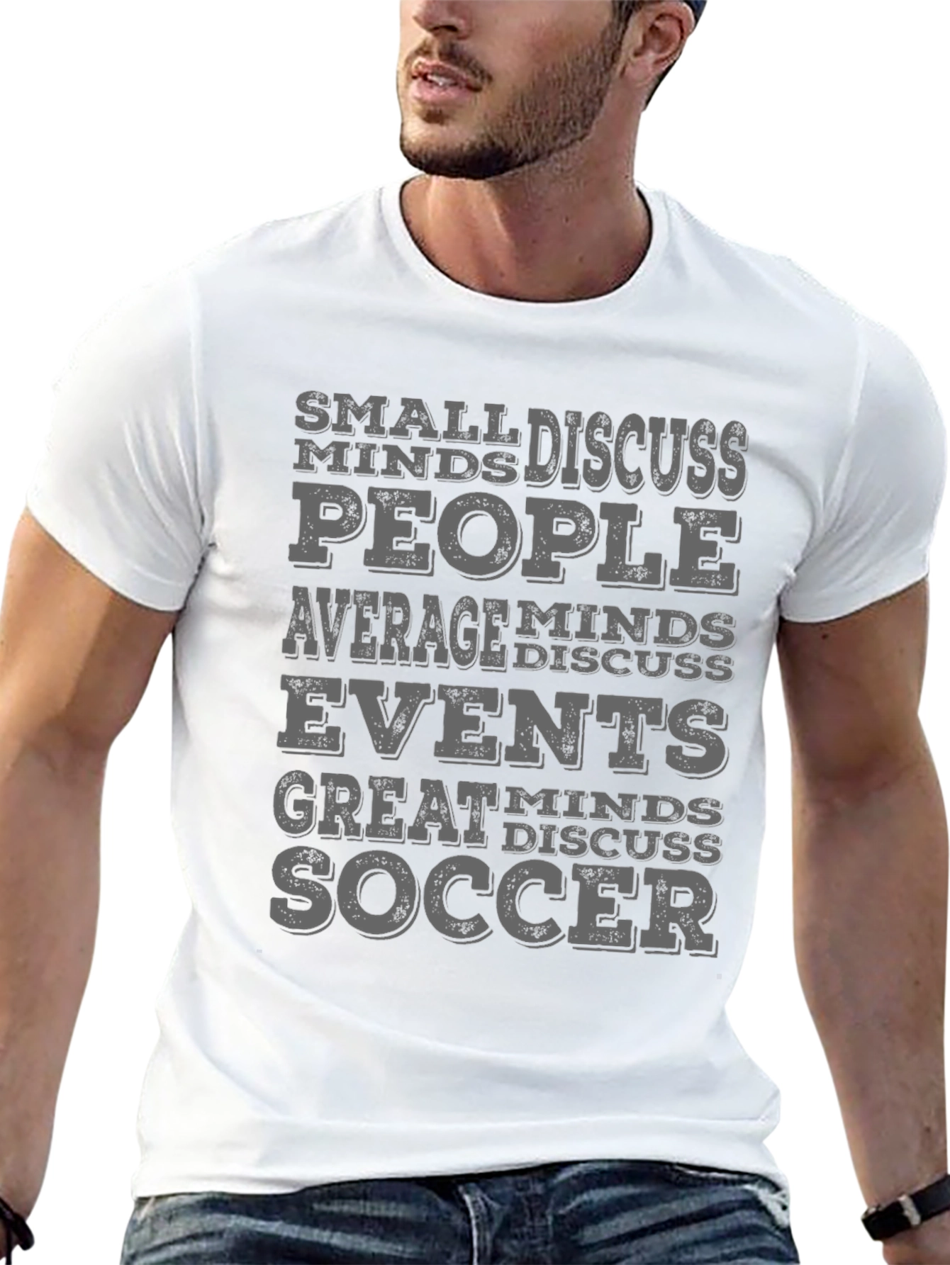 Black Soccer Minds T-Shirt | Discuss Soccer Tee view 13