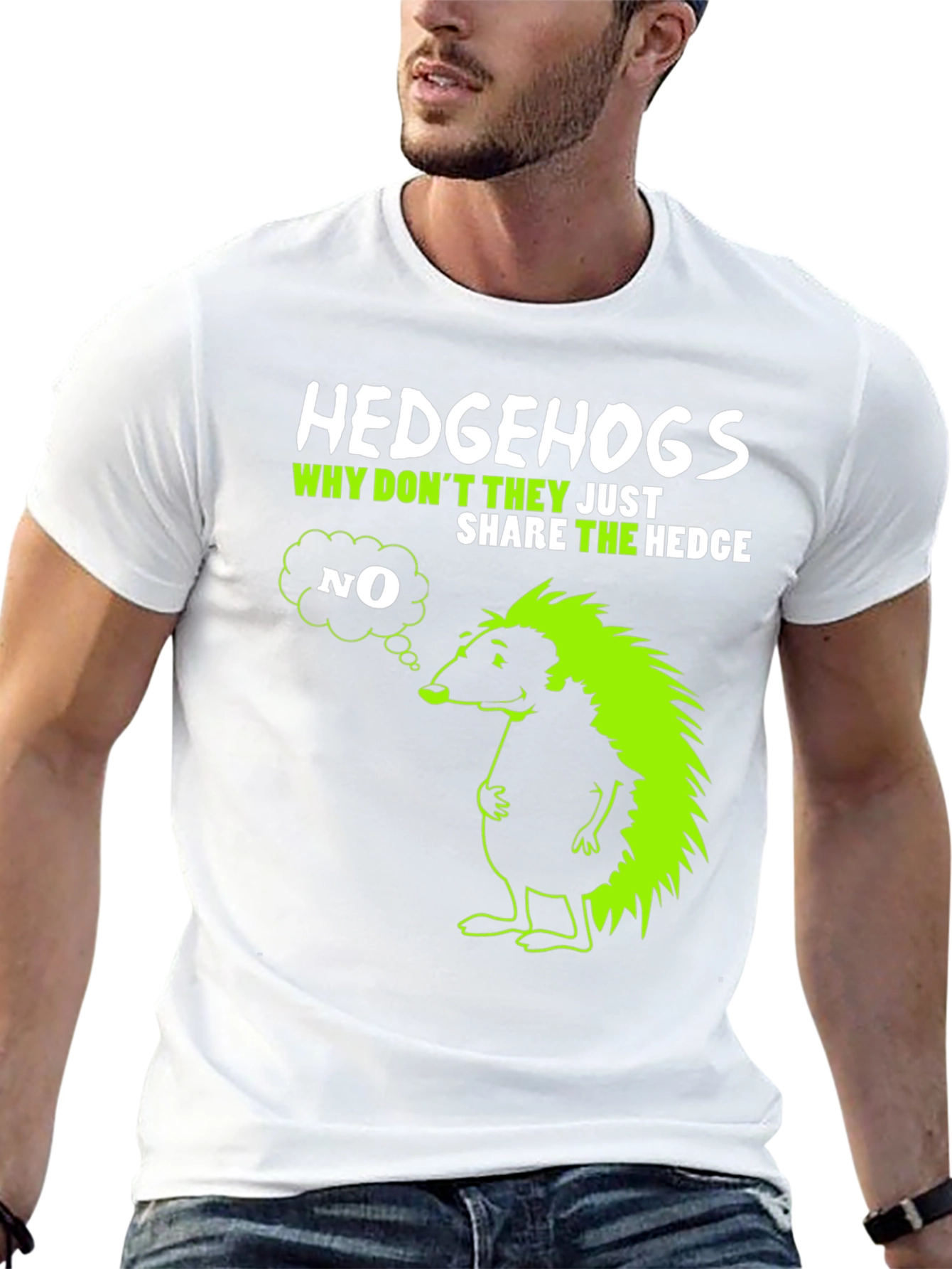 Black Hedgehog Graphic T-Shirt - Why Don't They Share? view 13