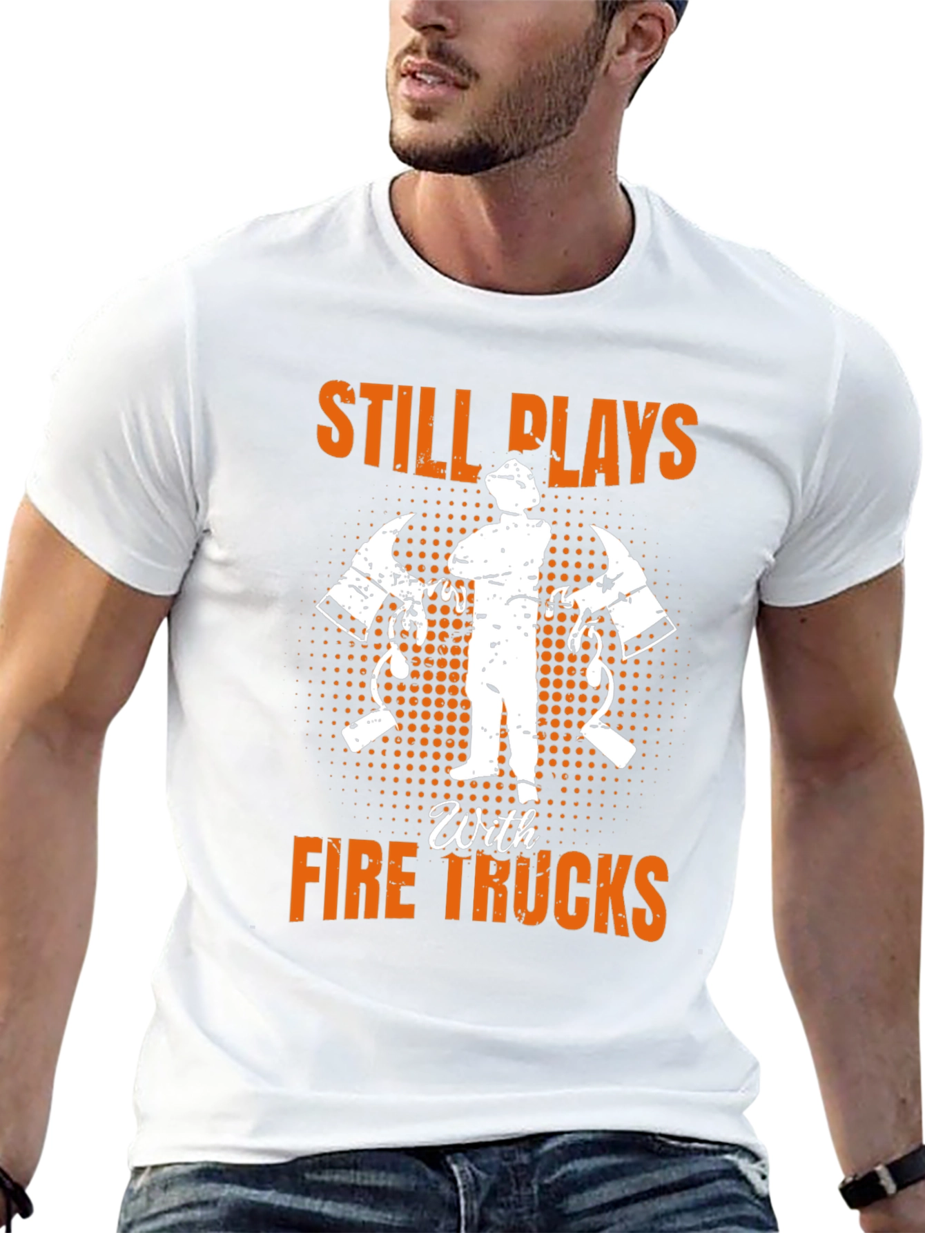 Black Firefighter Still Plays T-Shirt view 13