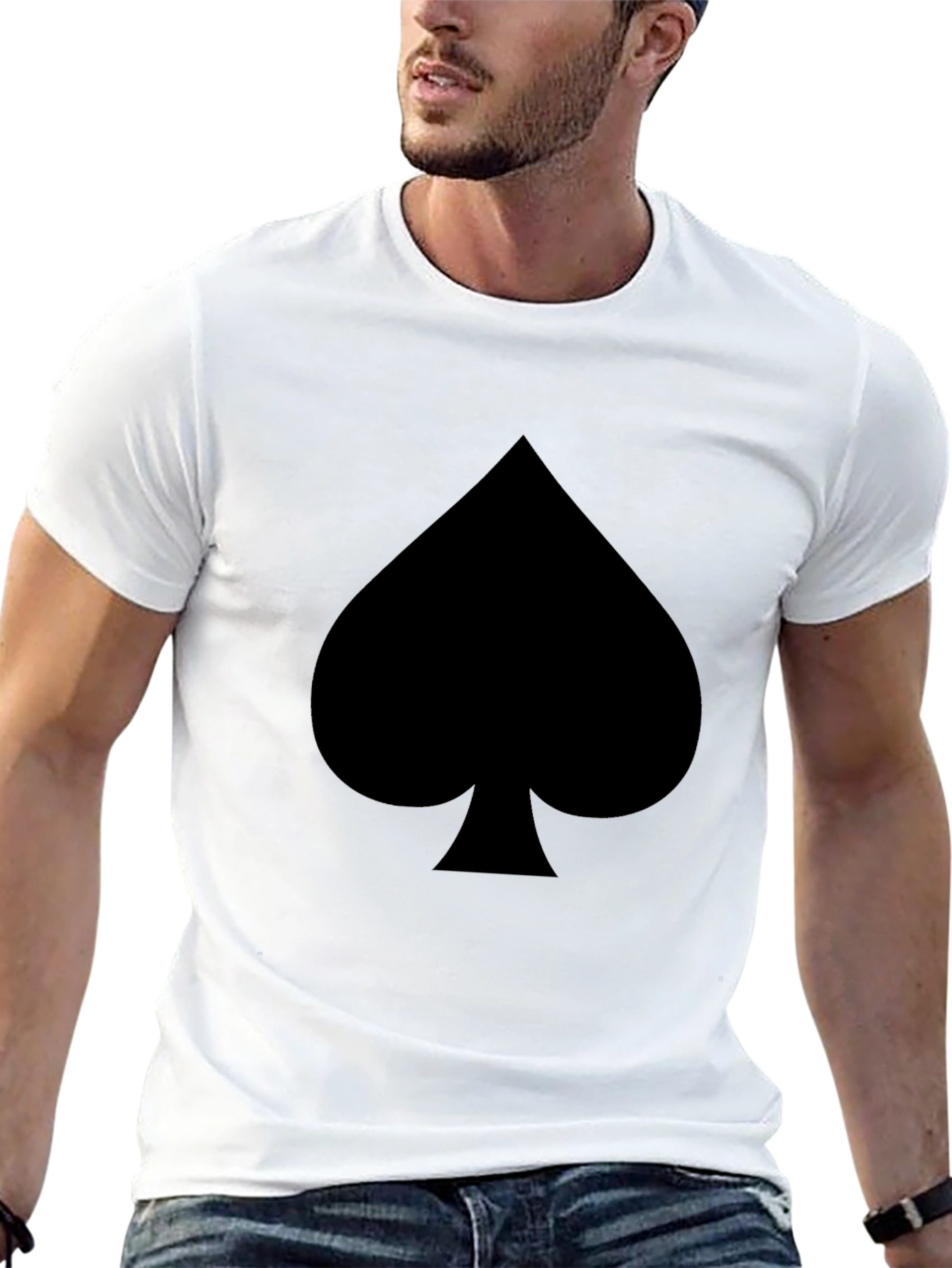 Black Spade Graphic Black T-Shirt view 13