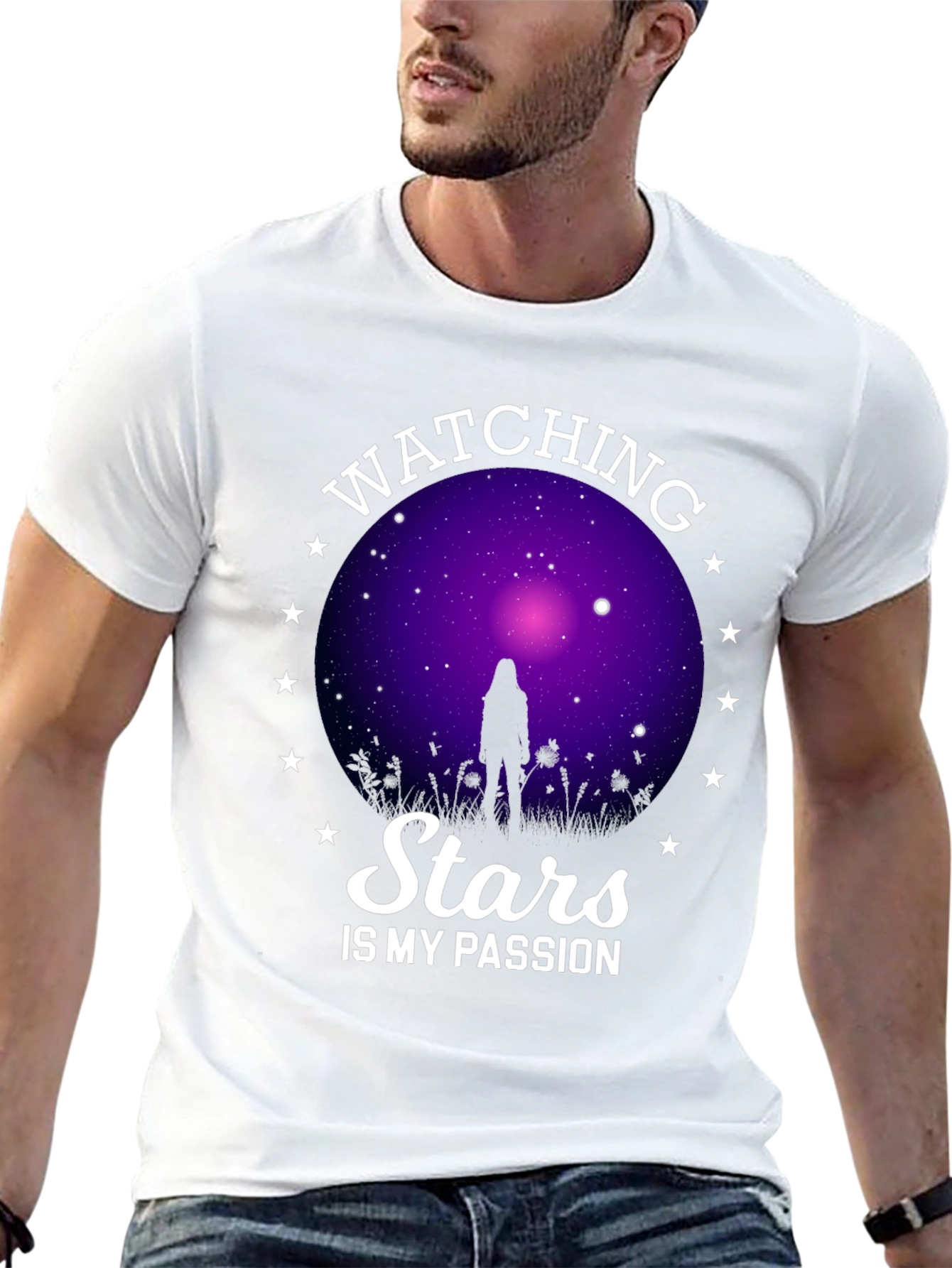 Black Stars Is My Passion T-Shirt view 13