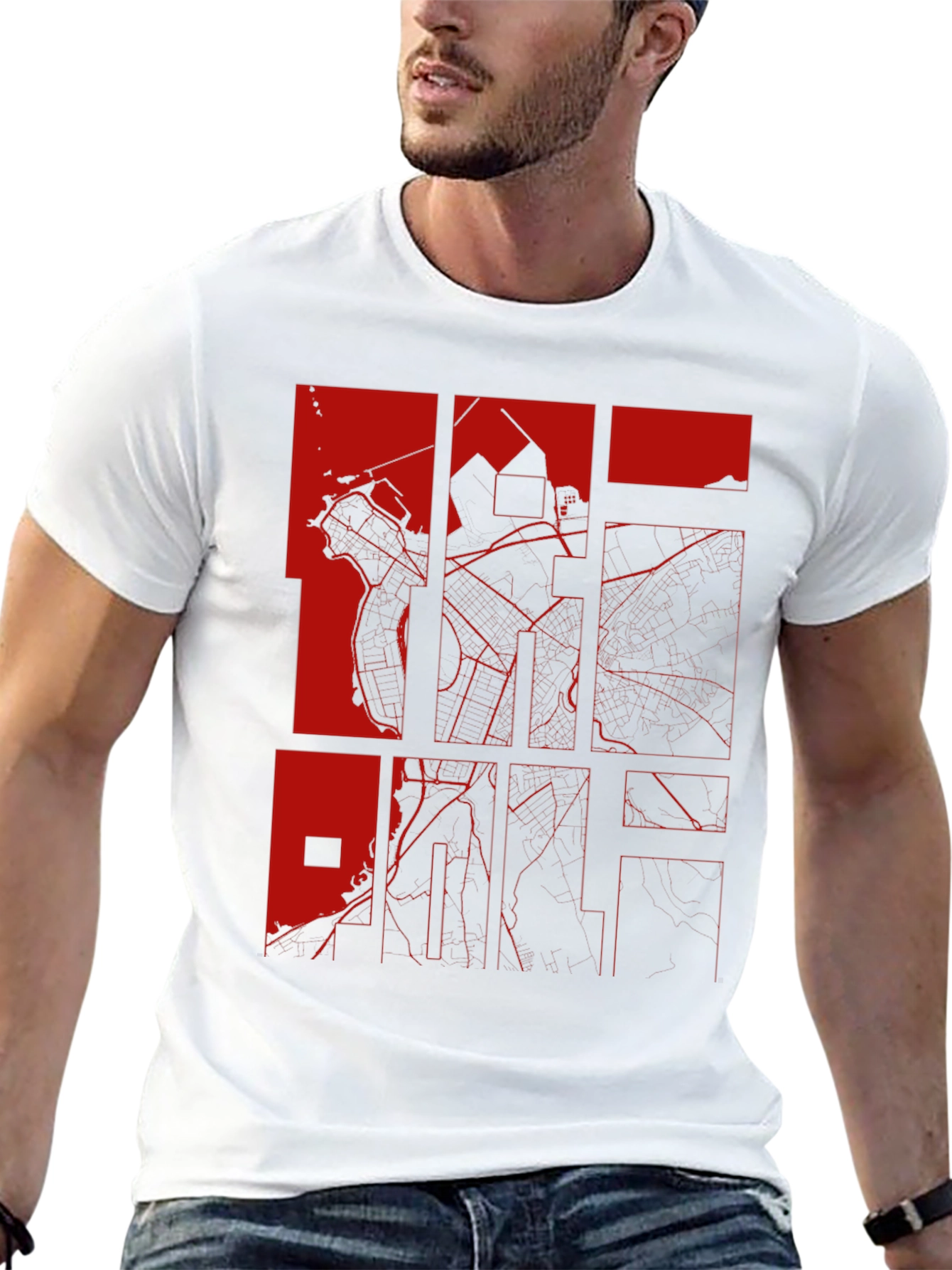 Black Abstract Graphic Print Black T-Shirt view 13