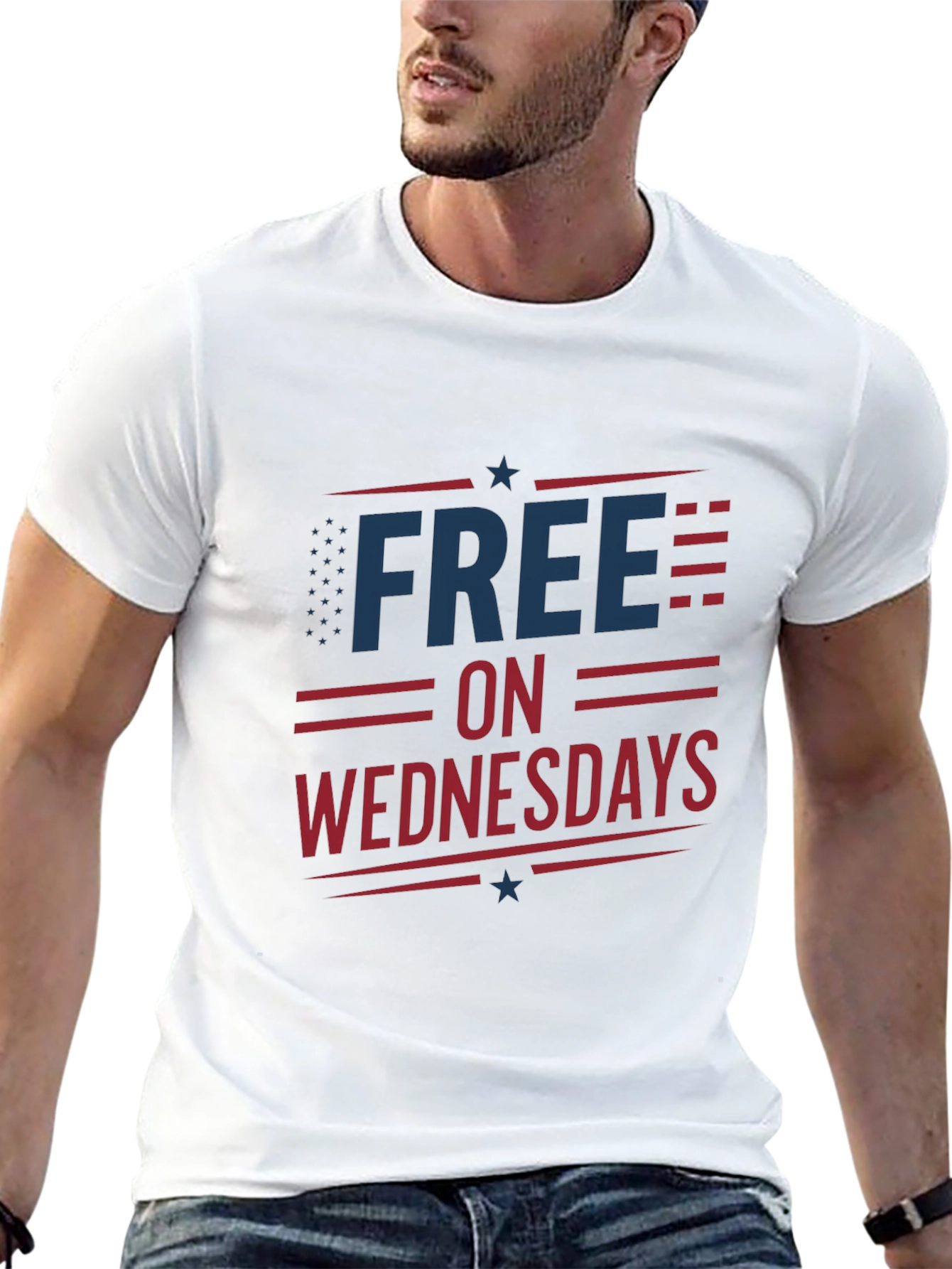 Black Free on Wednesdays T-Shirt view 13