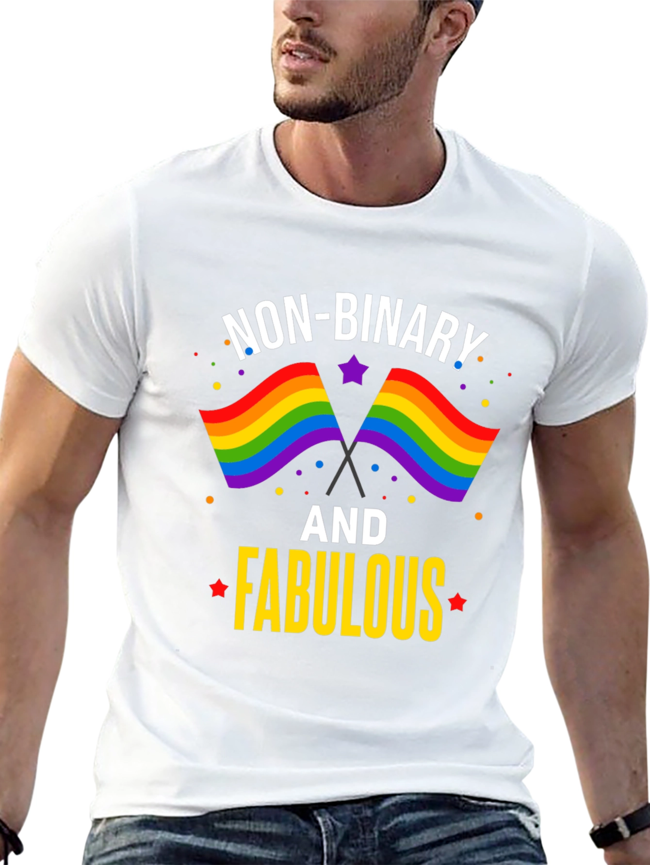 Non-Binary and Fabulous Pride T-Shirt - 13