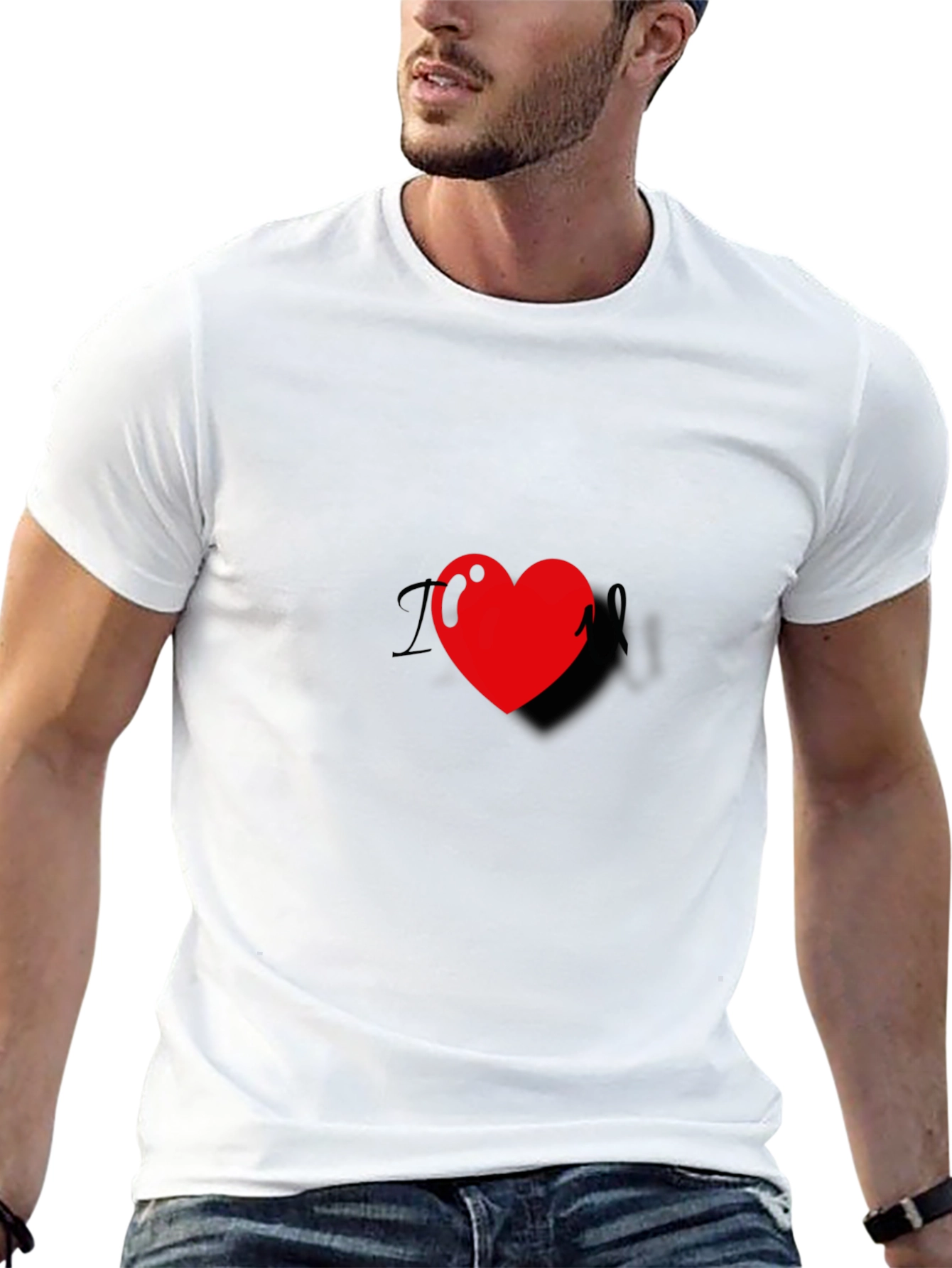 Black I Heart Black T-Shirt - Casual Fashion Tee view 13