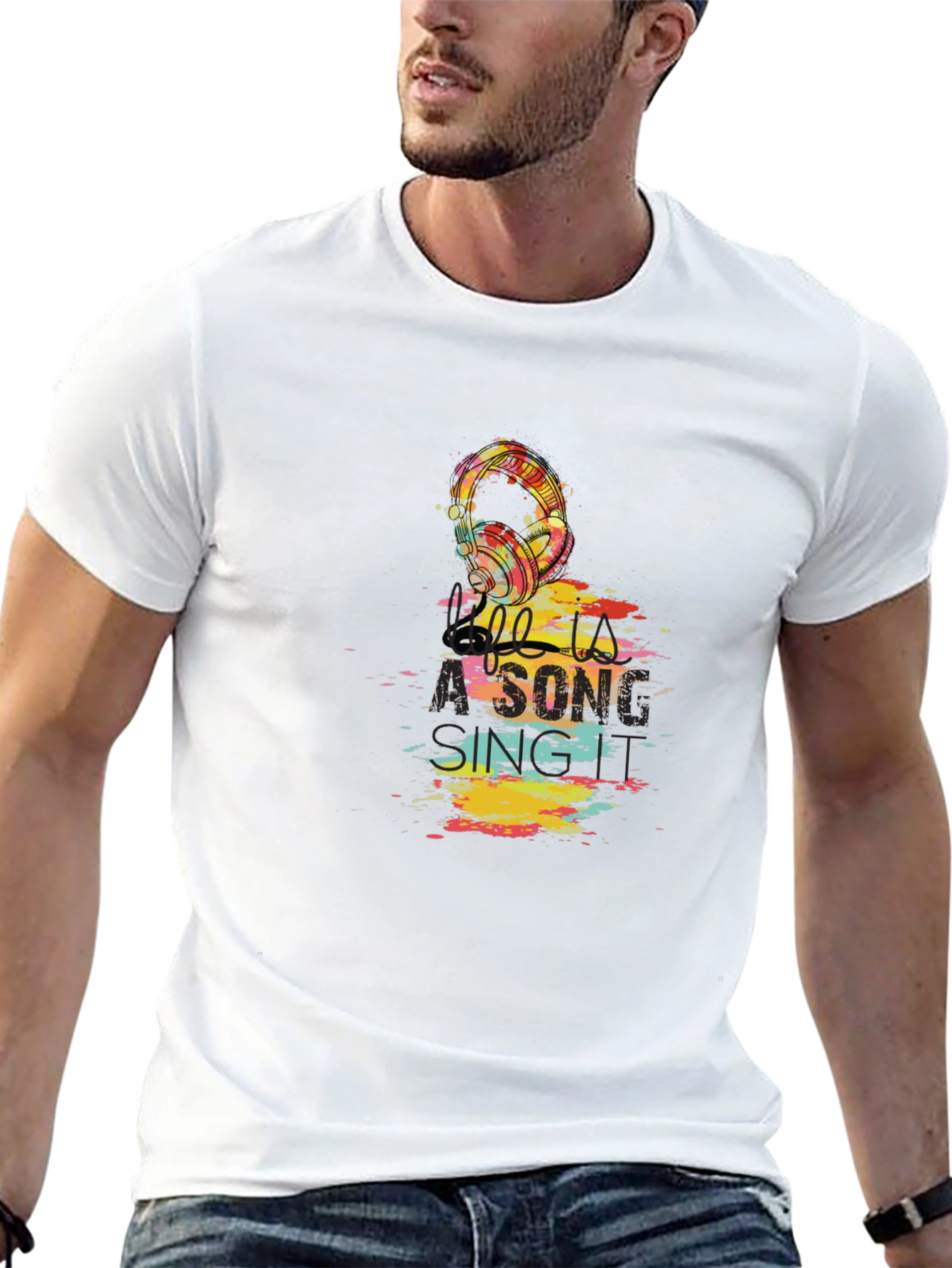 Black Music Lover's Graphic Tee - Listen to a Song view 13