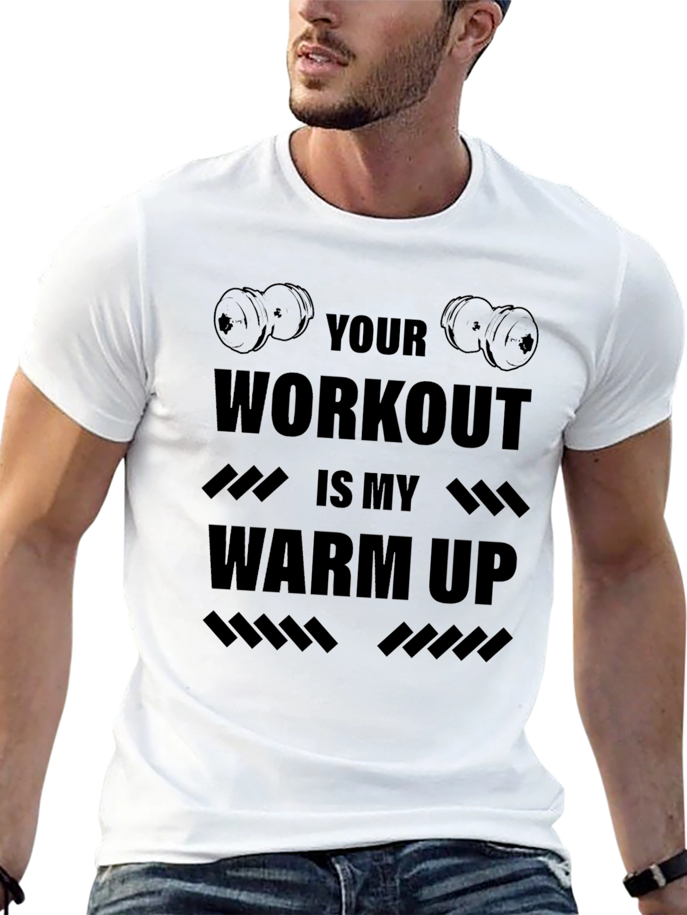 Black Workout Motivation T-Shirt - Gym Fitness Apparel view 13