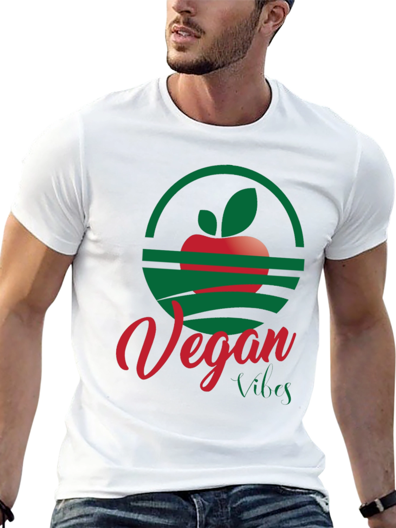 Black Vegan Vibes T-Shirt: Stylish & Conscious view 13
